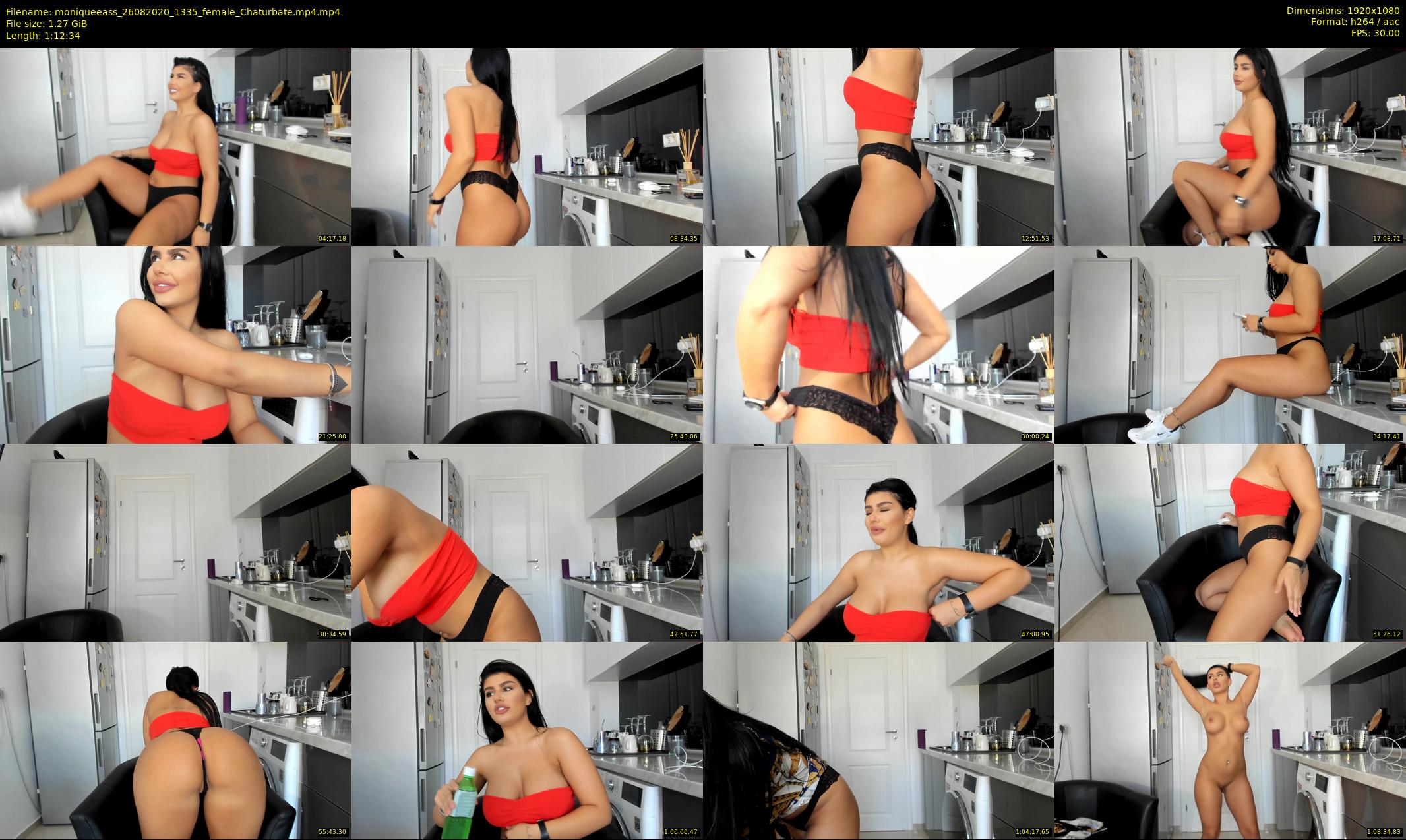 moniqueeass — 73 minute Chaturbate female cam show recording, 1080p, Aug 26, 2020