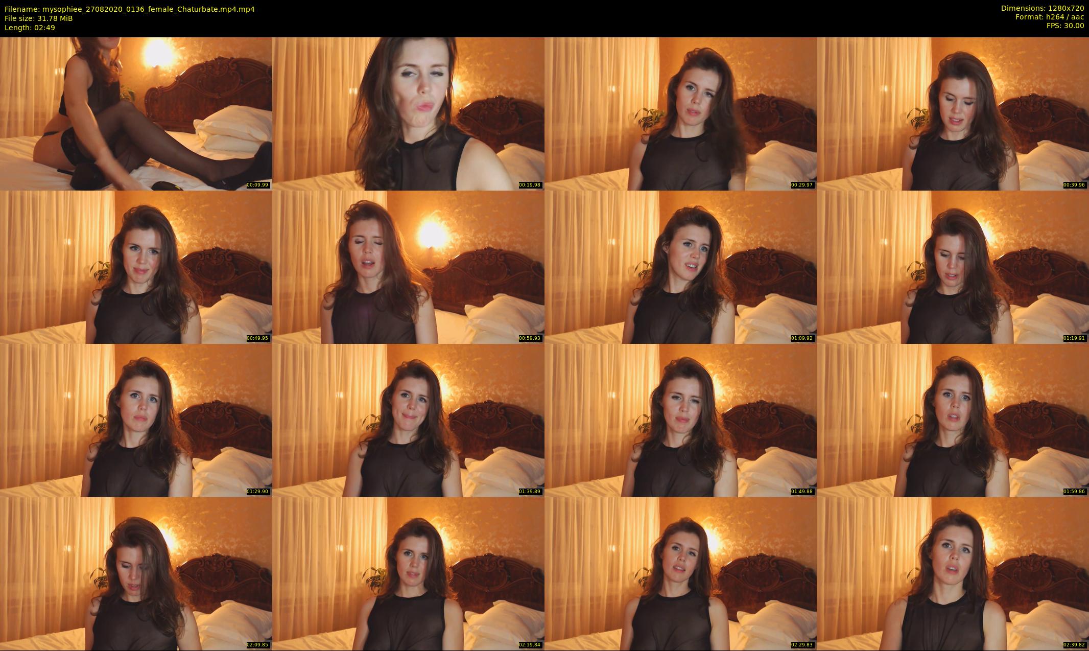 mysophiee — 3 minute Chaturbate female cam show recording, 720p, Aug 27, 2020