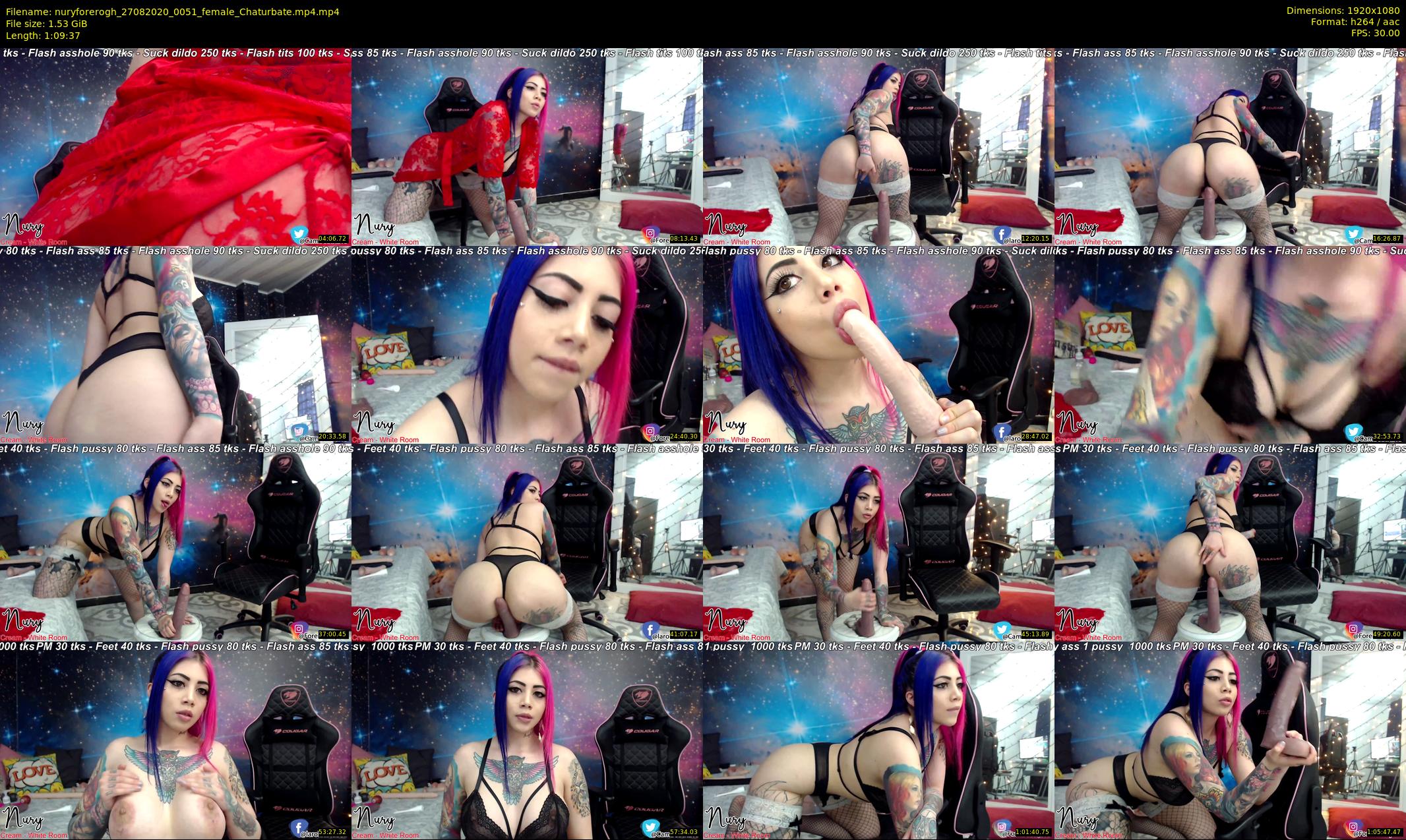 nuryforerogh — 70 minute Chaturbate female cam show recording, 1080p, Aug 27, 2020