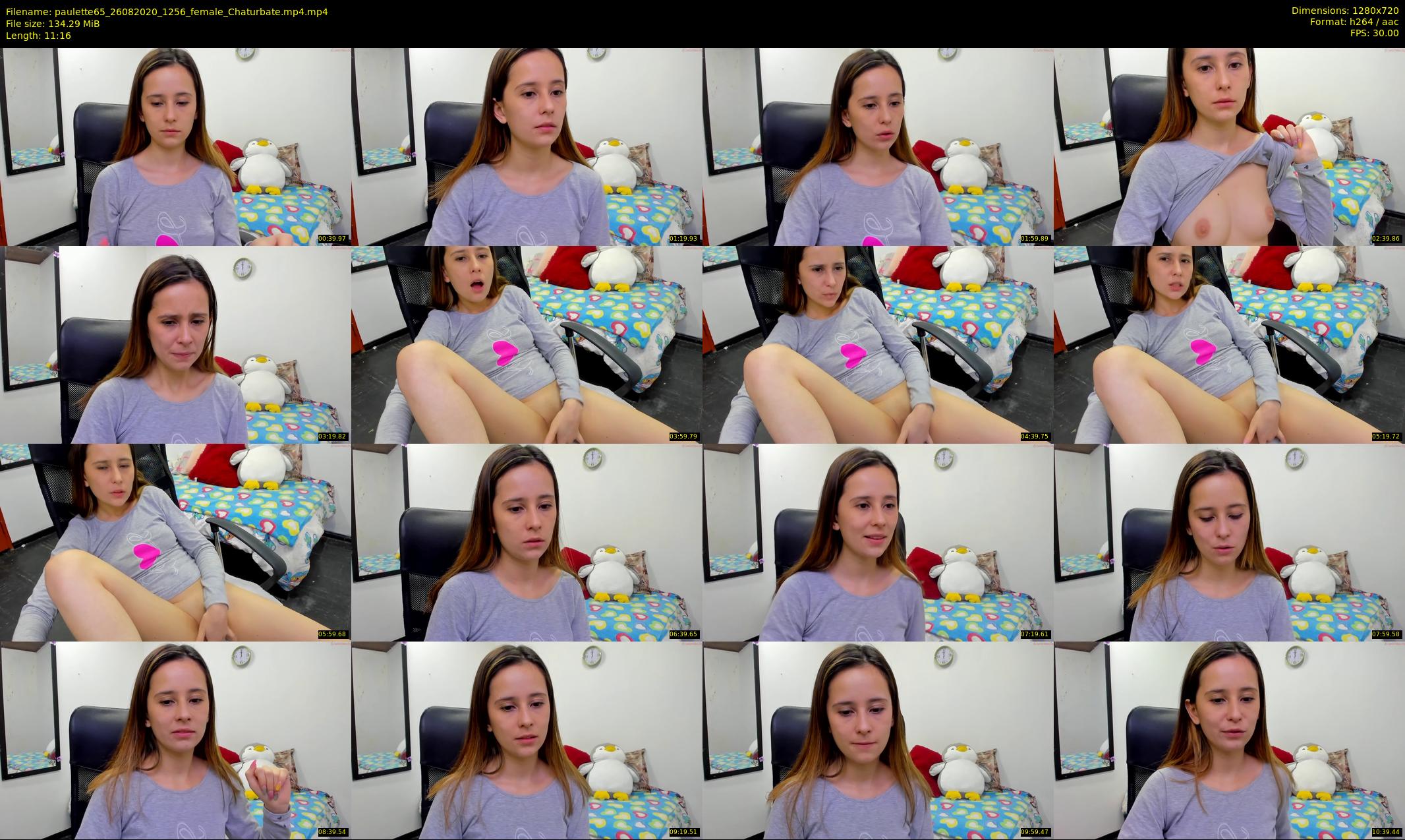 paulette65 — 12 minute Chaturbate female cam show recording, 720p, Aug 26, 2020