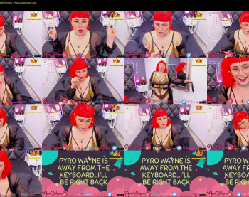 pyrowayne — 54 minute Chaturbate female cam show recording, 720p, Aug 27, 2020