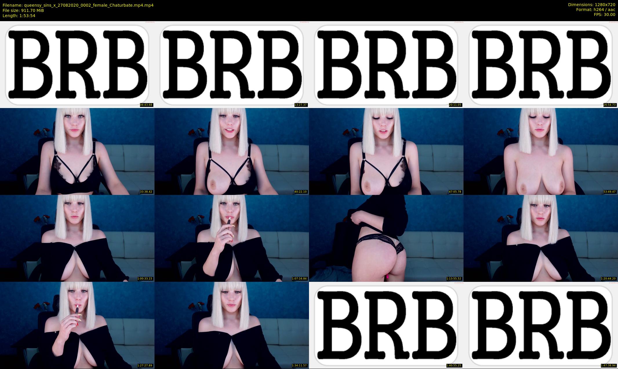 queensy_sins_x — 114 minute Chaturbate female cam show recording, 720p, Aug 27, 2020