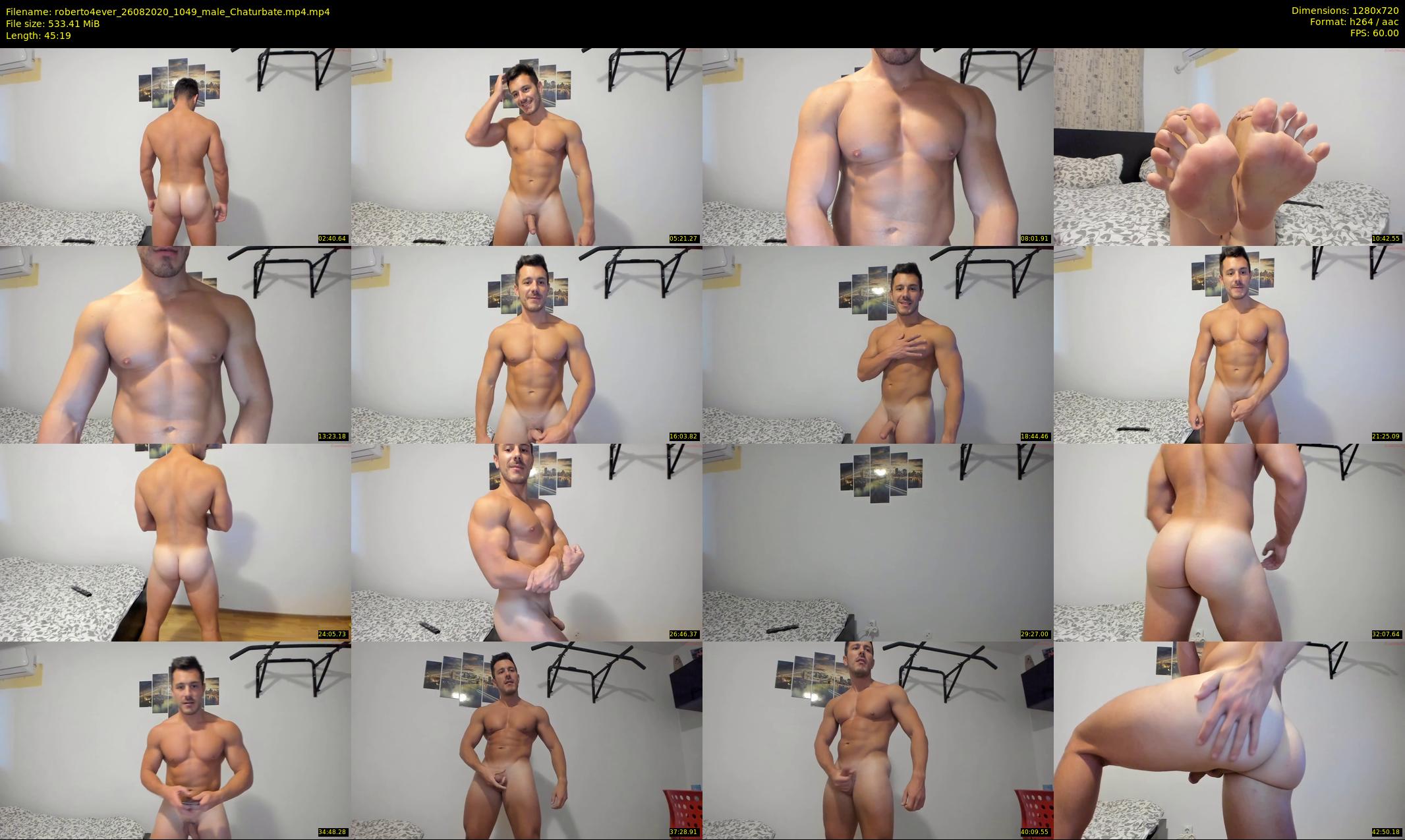 roberto4ever — 46 minute Chaturbate male cam show recording, 720p, Aug 26, 2020