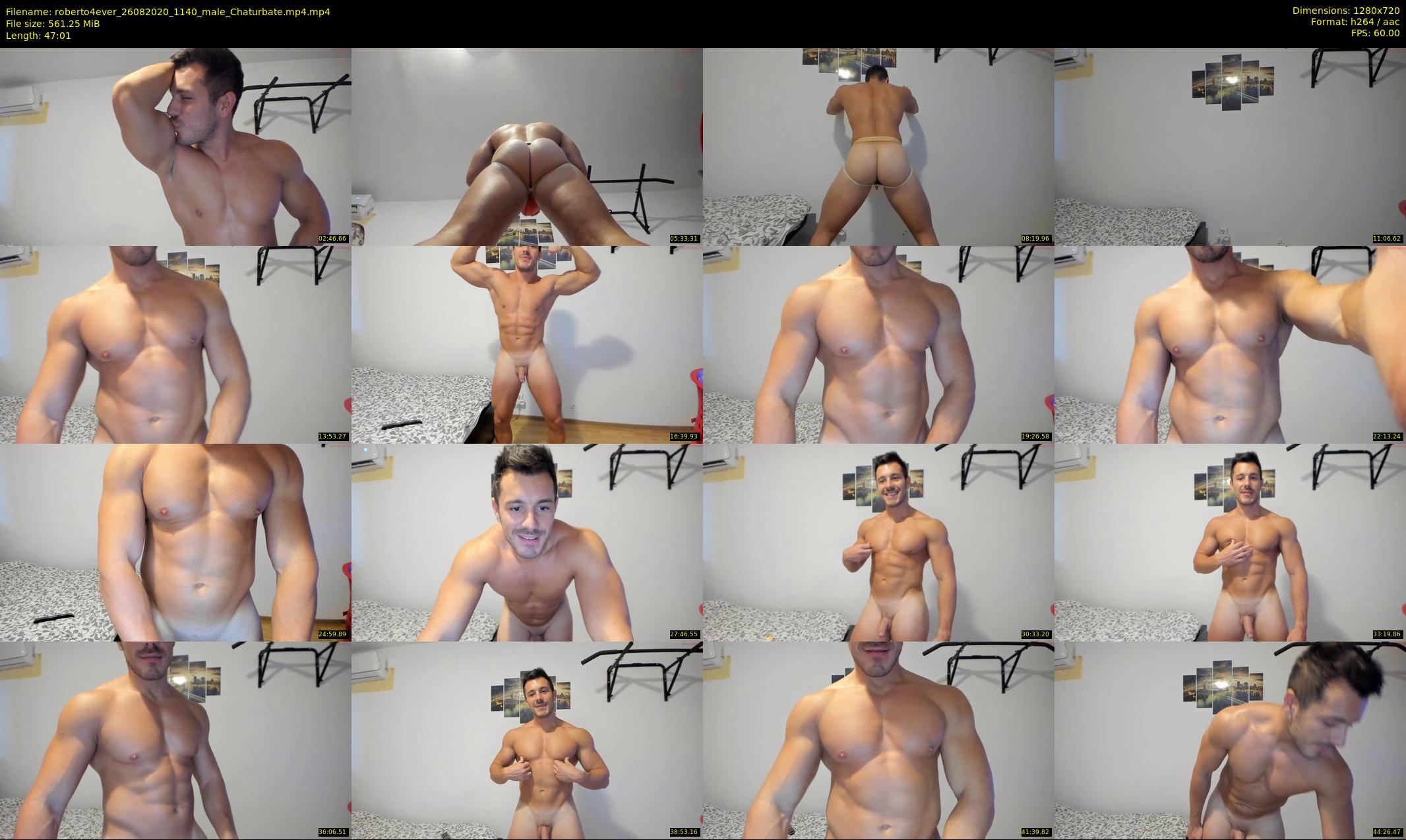 roberto4ever — 48 minute Chaturbate male cam show recording, 720p, Aug 26, 2020