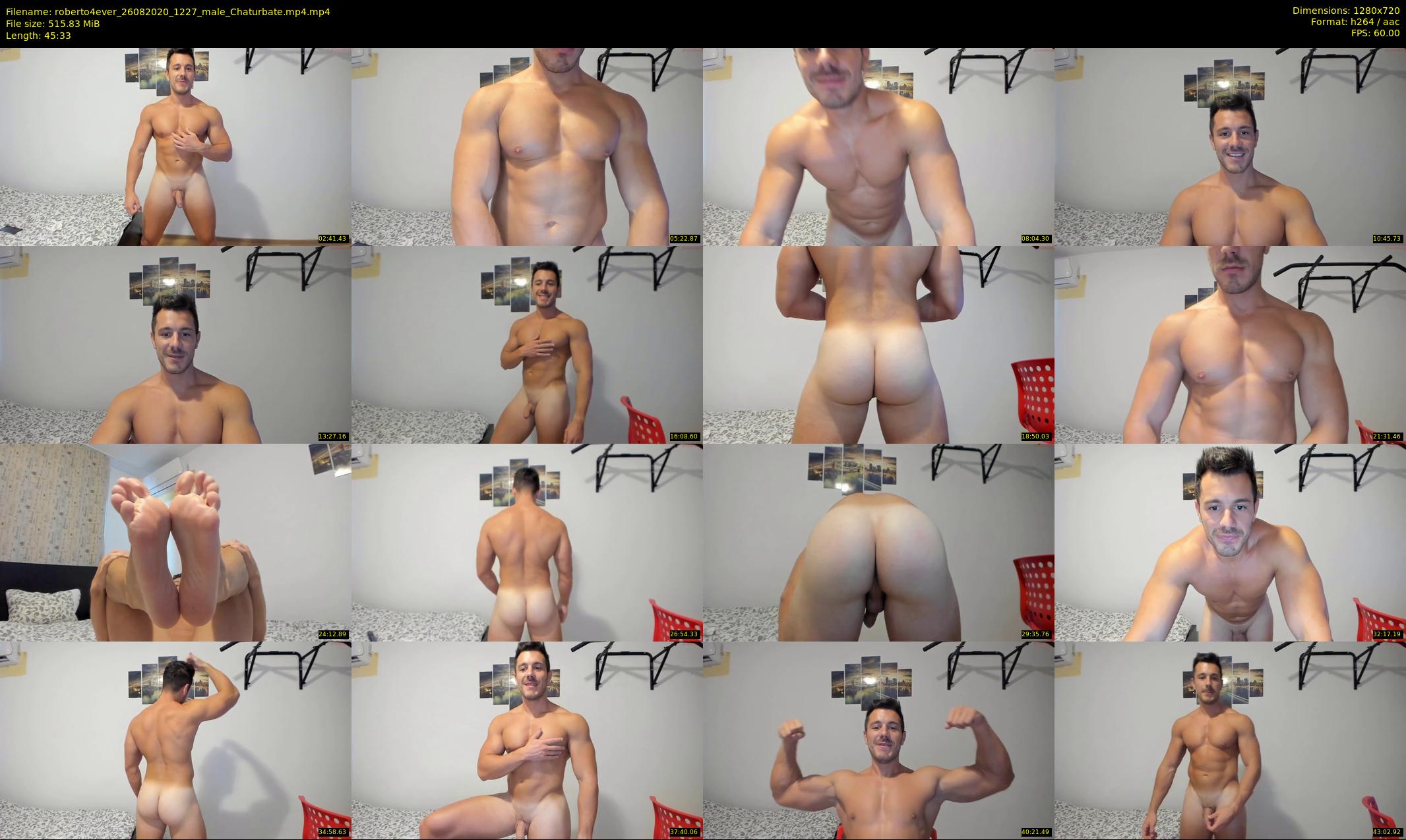roberto4ever — 46 minute Chaturbate male cam show recording, 720p, Aug 26, 2020