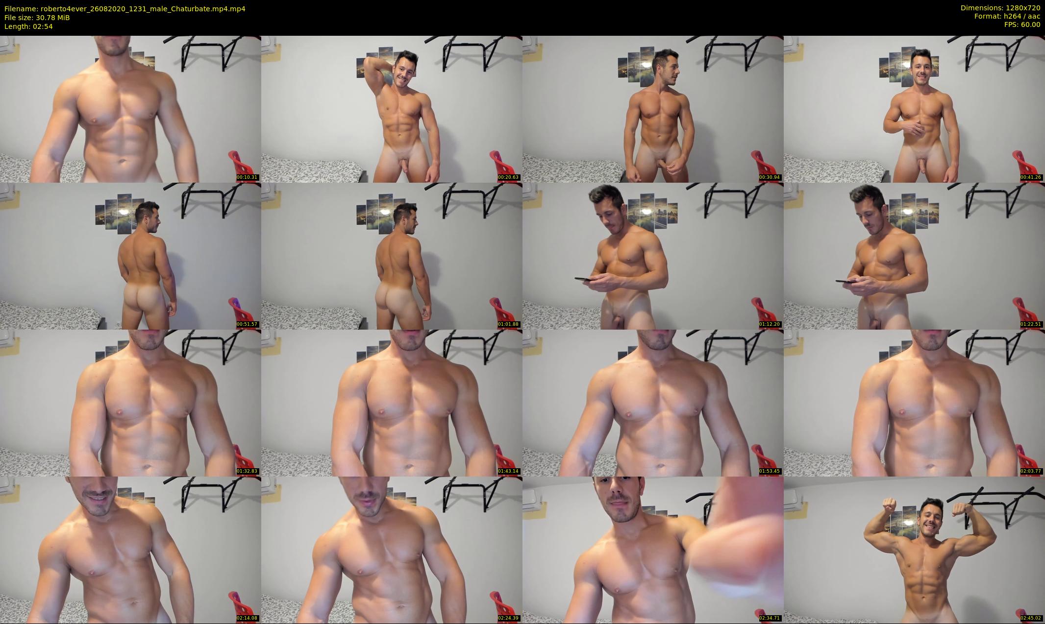 roberto4ever — 3 minute Chaturbate male cam show recording, 720p, Aug 26, 2020