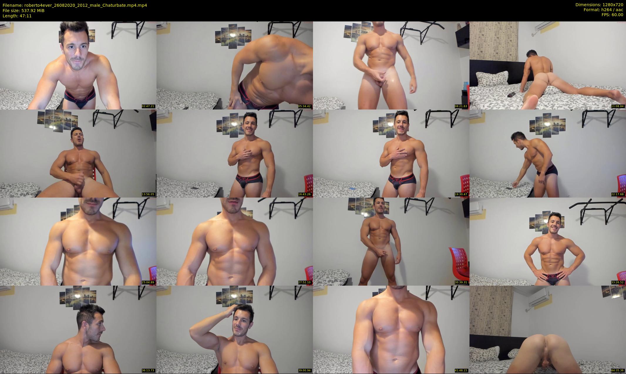 roberto4ever — 48 minute Chaturbate male cam show recording, 720p, Aug 26, 2020