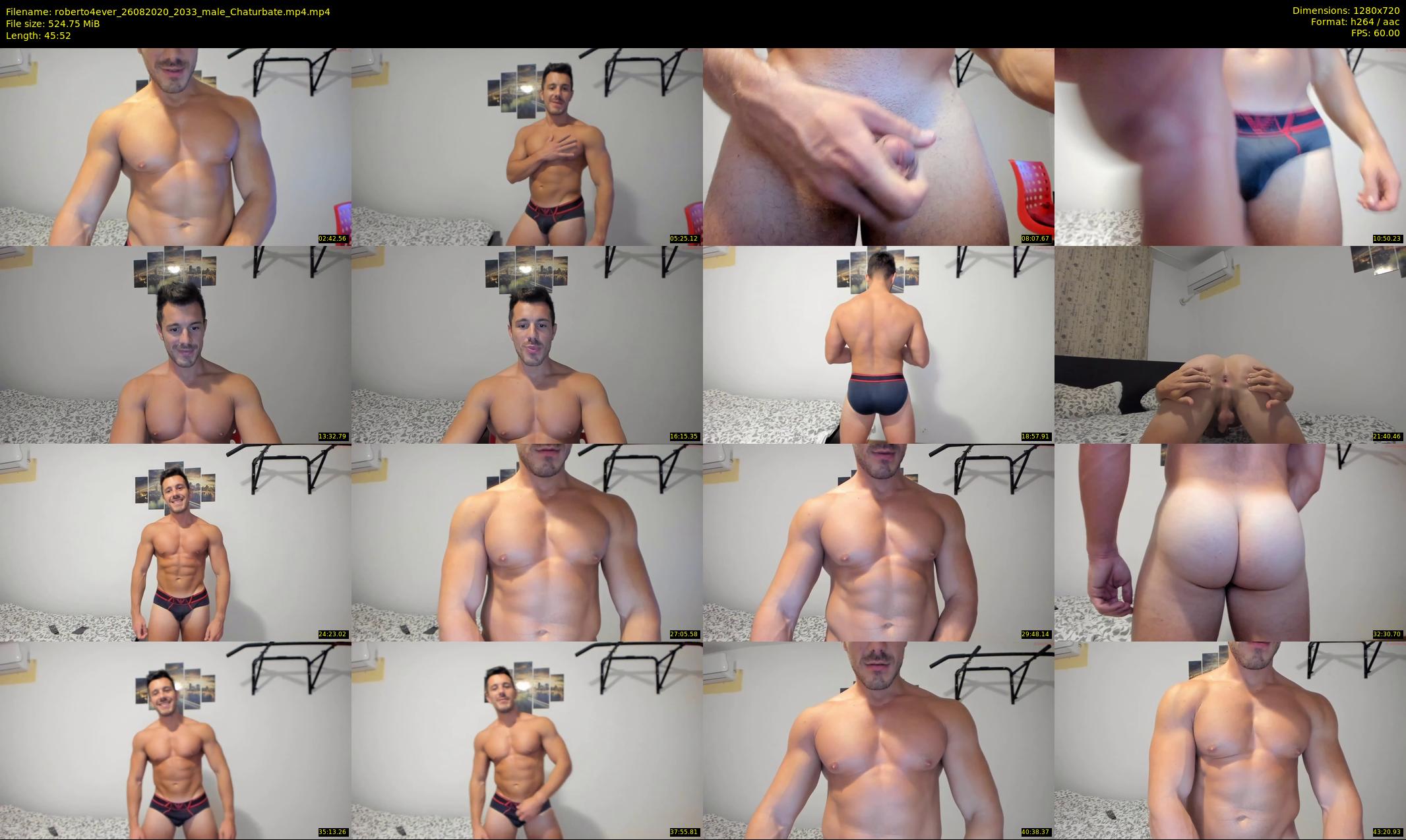 roberto4ever — 46 minute Chaturbate male cam show recording, 720p, Aug 26, 2020