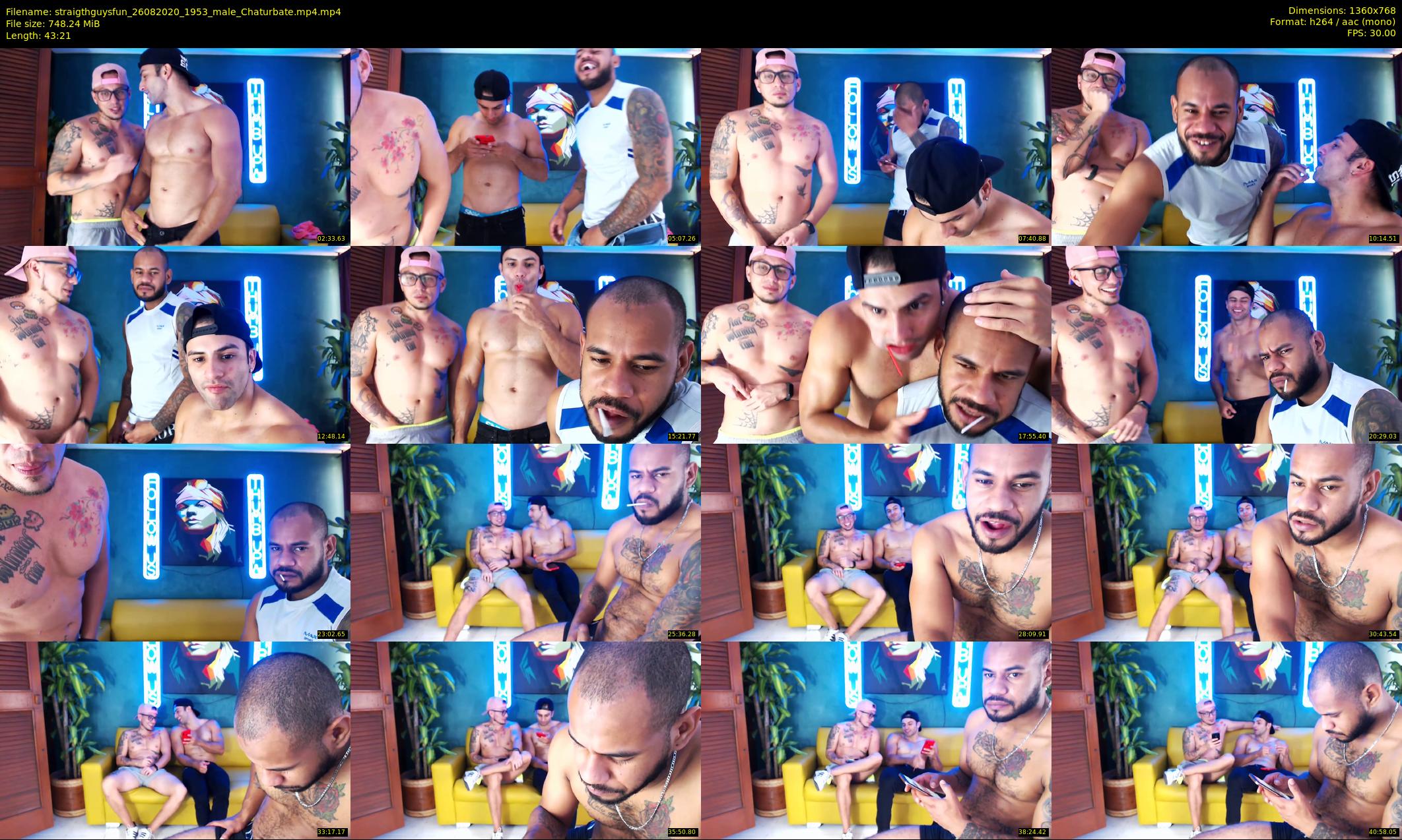 straigthguysfun — 44 minute Chaturbate male cam show recording, 720p, Aug 26, 2020