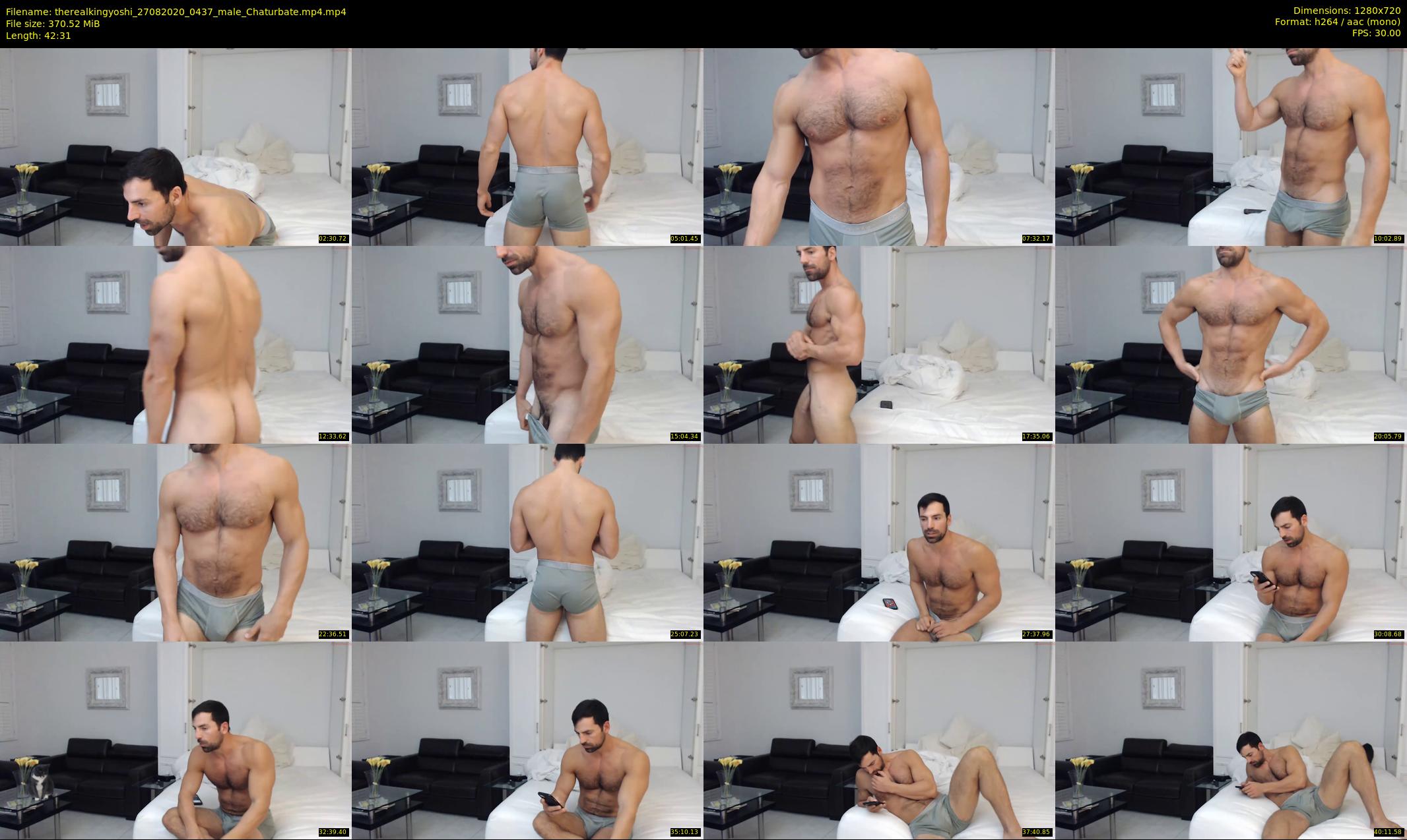 therealkingyoshi — 43 minute Chaturbate male cam show recording, 720p, Aug 27, 2020