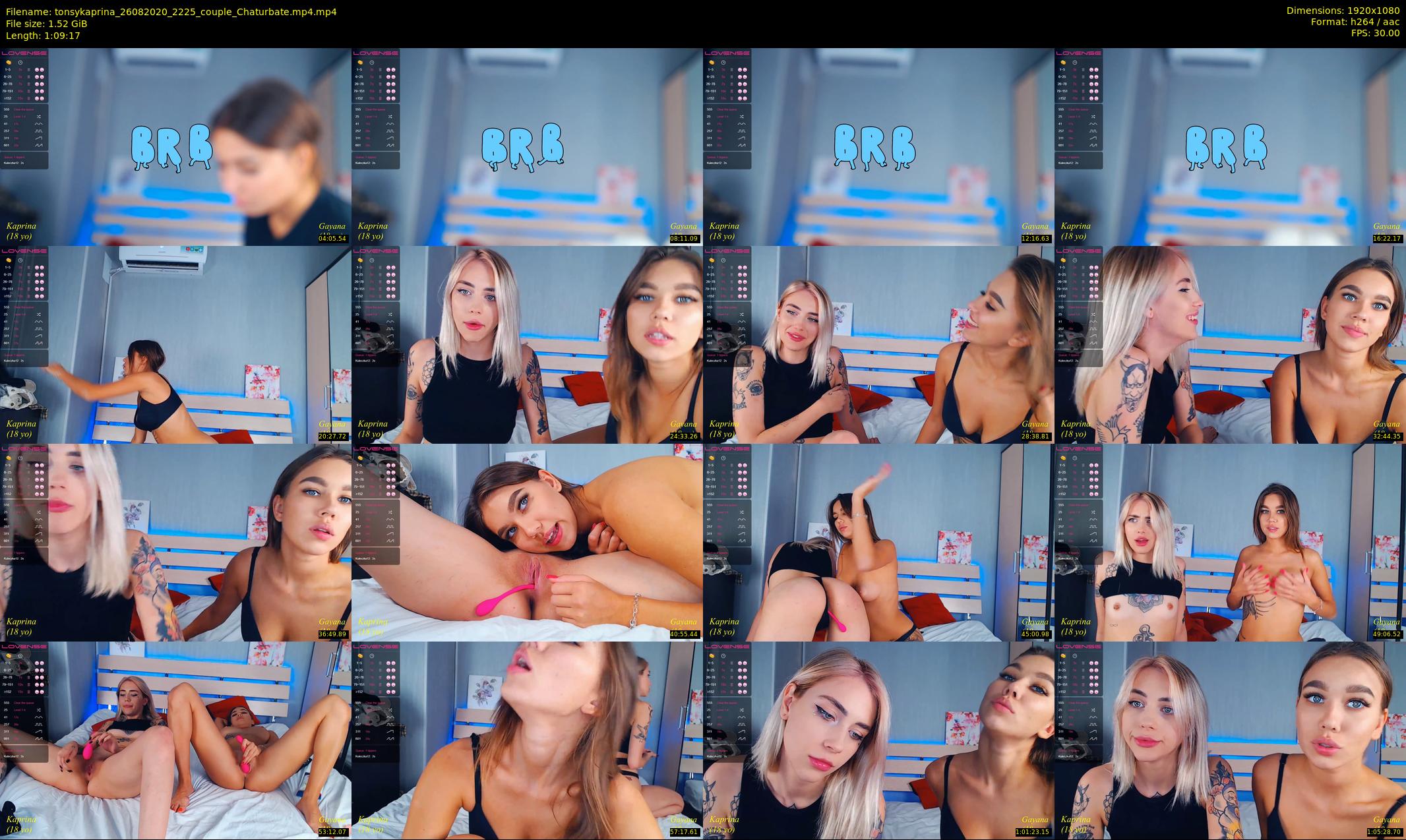 tonsykaprina — 70 minute Chaturbate couple cam show recording, 1080p, Aug 26, 2020