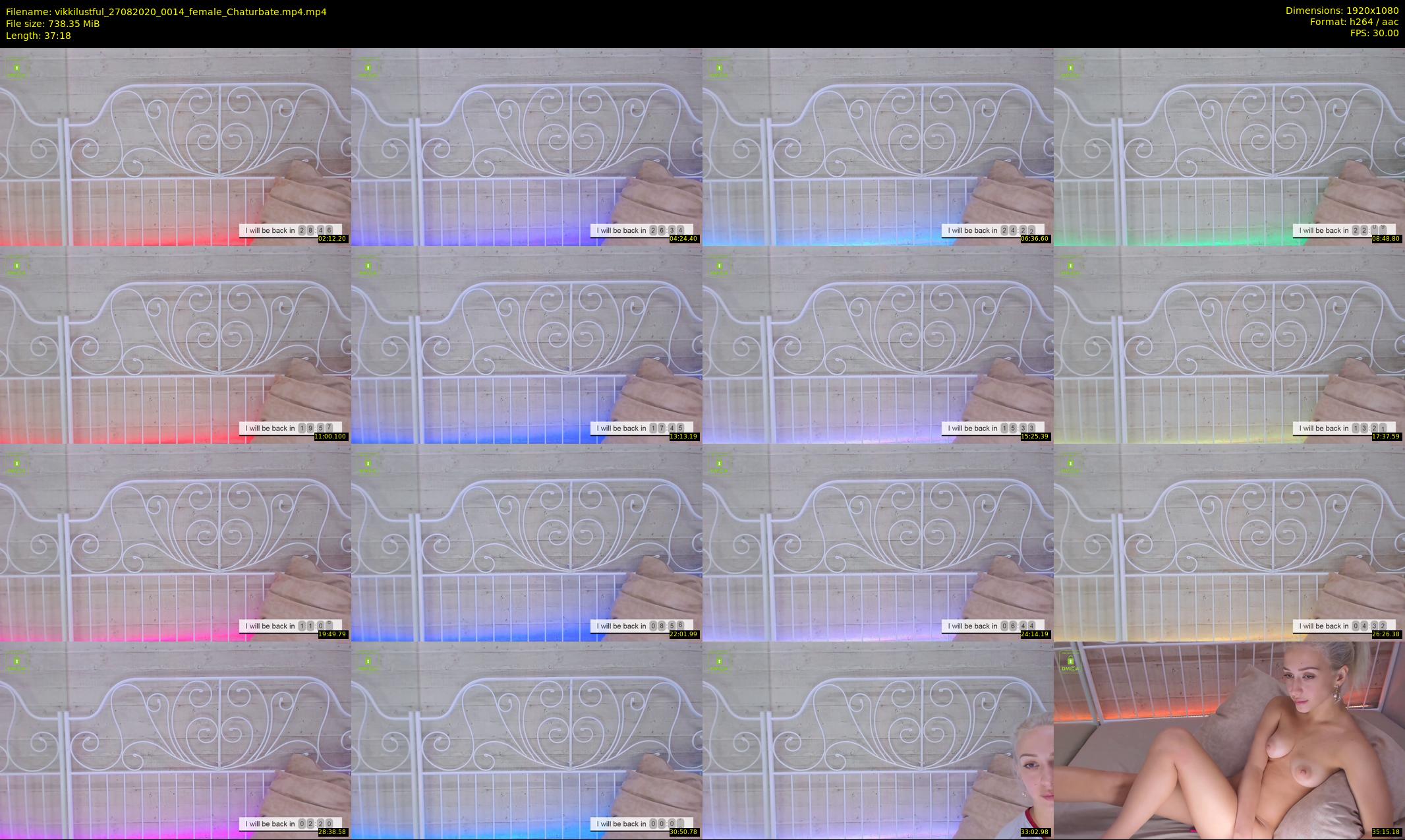 vikkilustful — 38 minute Chaturbate female cam show recording, 1080p, Aug 27, 2020