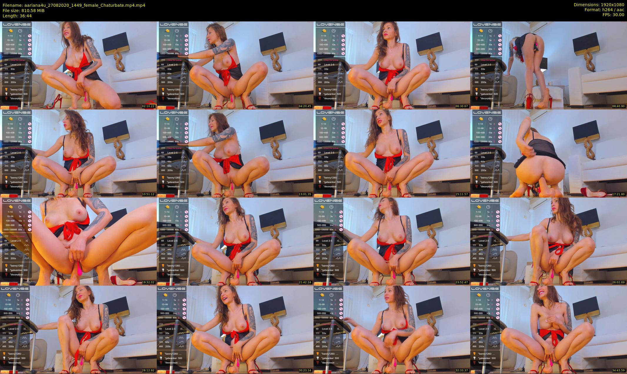 aariana4u — 37 minute Chaturbate female cam show recording, 1080p, Aug 27, 2020