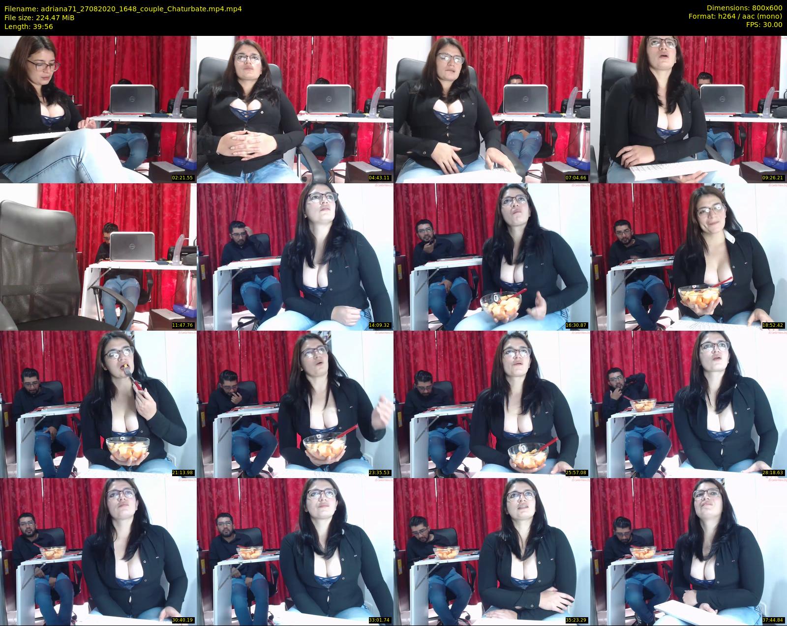 adriana71 — 40 minute Chaturbate couple cam show recording, 480p, Aug 27, 2020