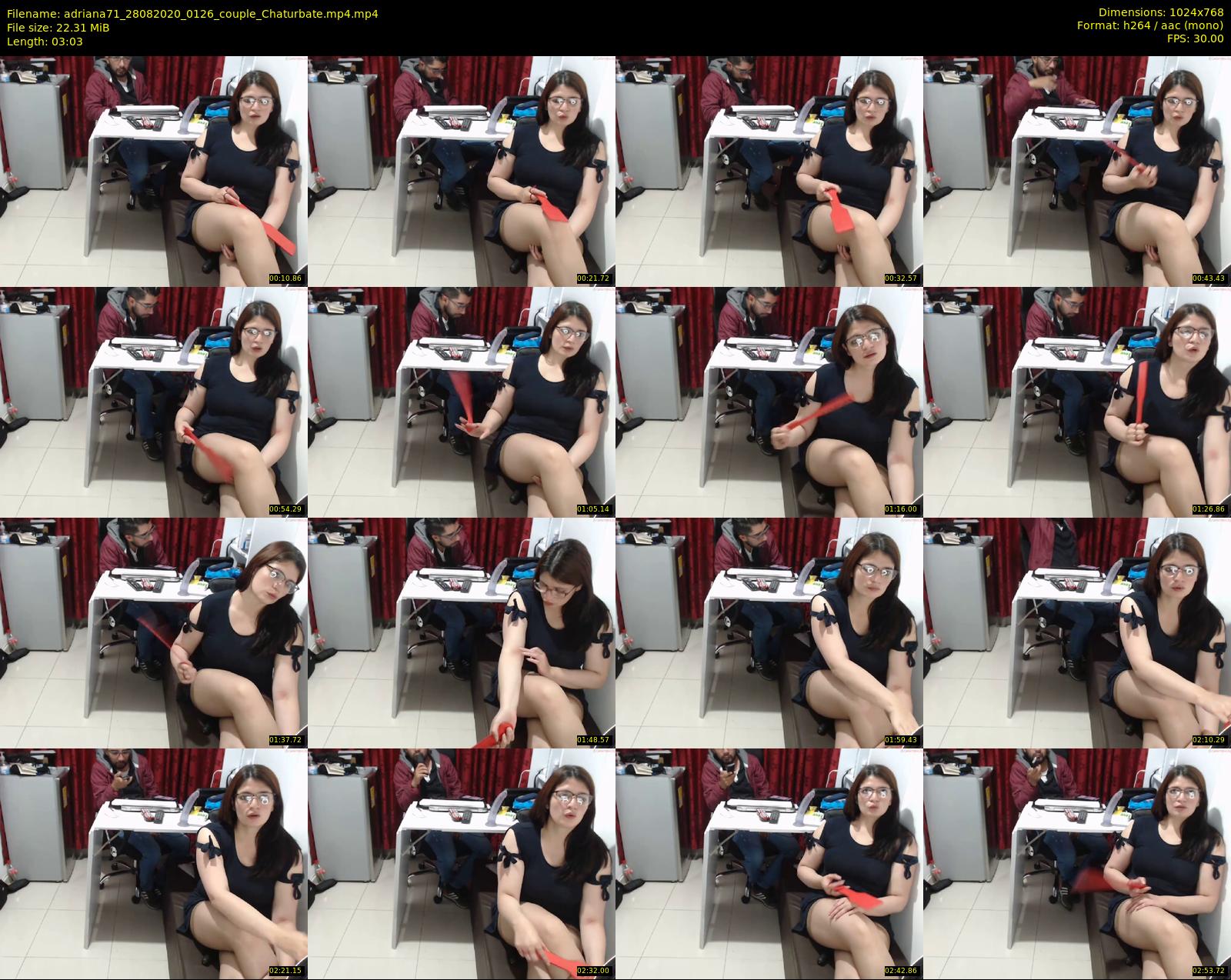 adriana71 — 4 minute Chaturbate couple cam show recording, 720p, Aug 28, 2020