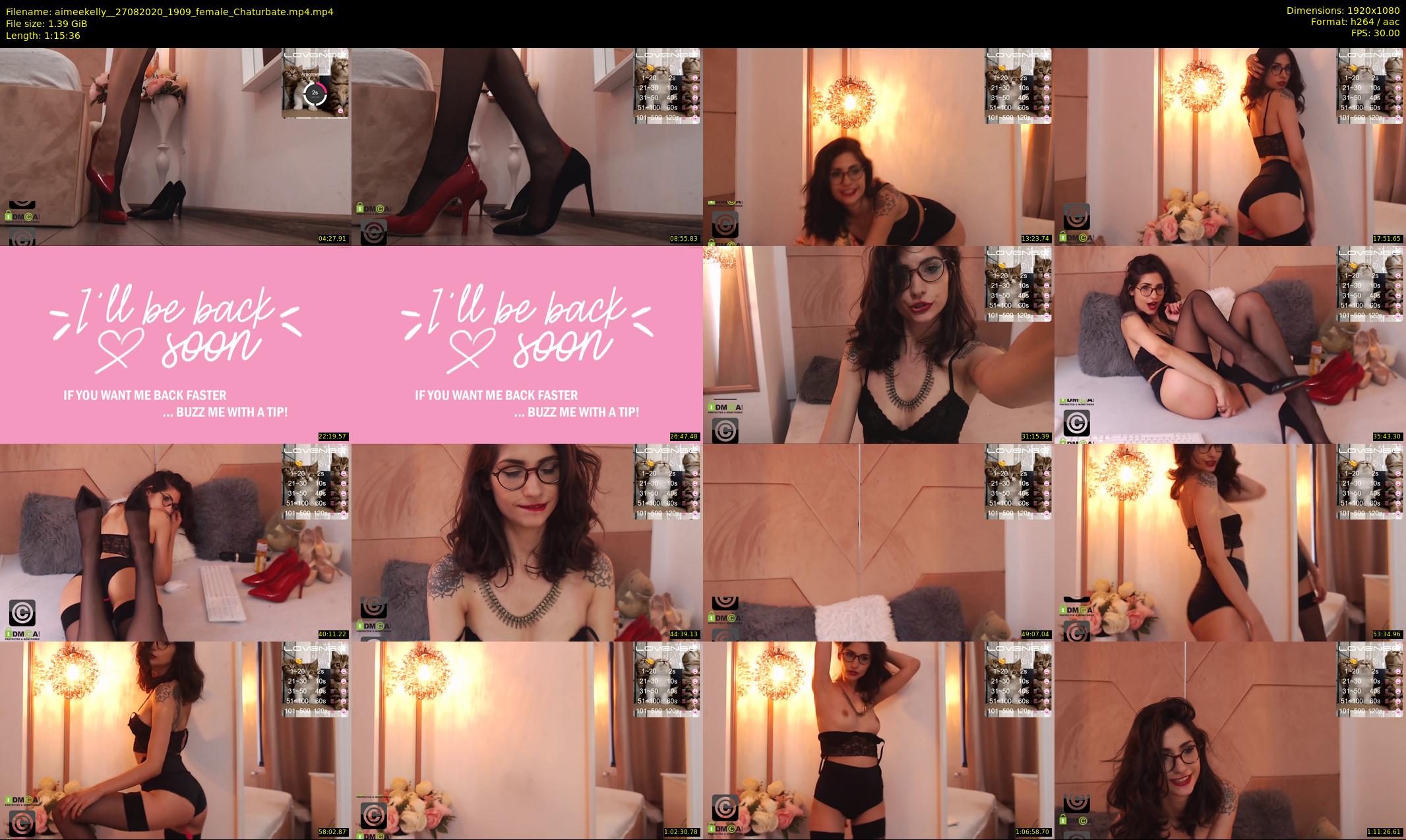 aimeekelly_ — 76 minute Chaturbate female cam show recording, 1080p, Aug 27, 2020