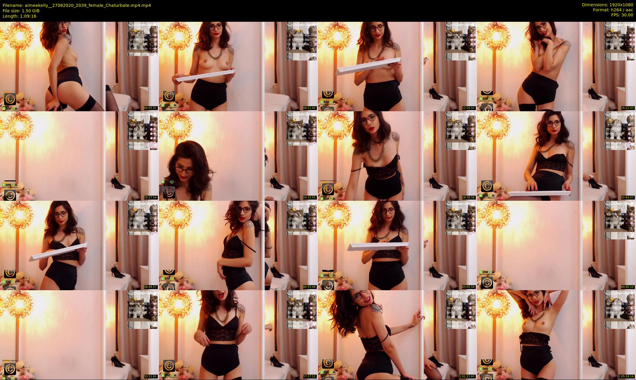 aimeekelly_ — 70 minute Chaturbate female cam show recording, 1080p, Aug 27, 2020