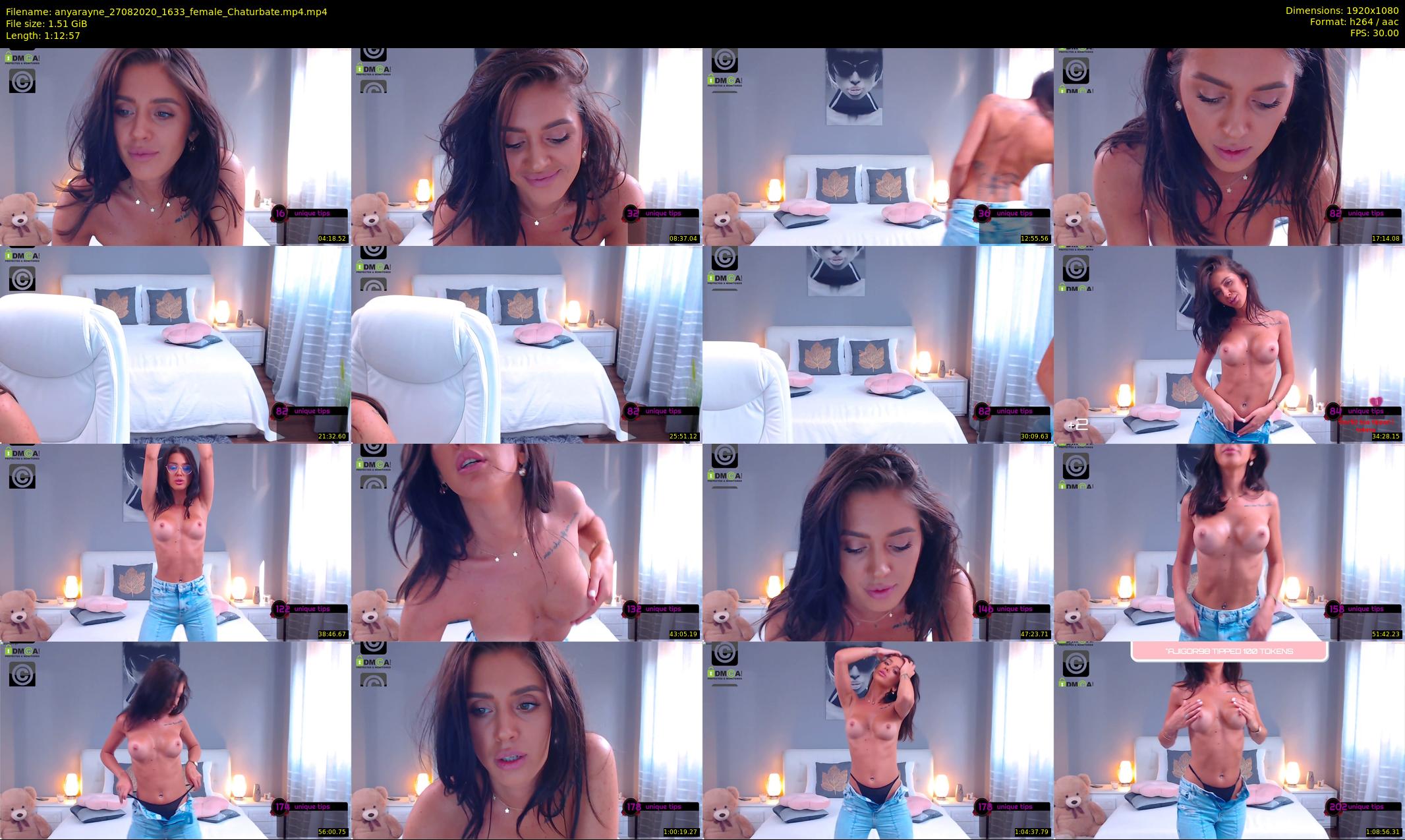 anyarayne — 73 minute Chaturbate female cam show recording, 1080p, Aug 27, 2020