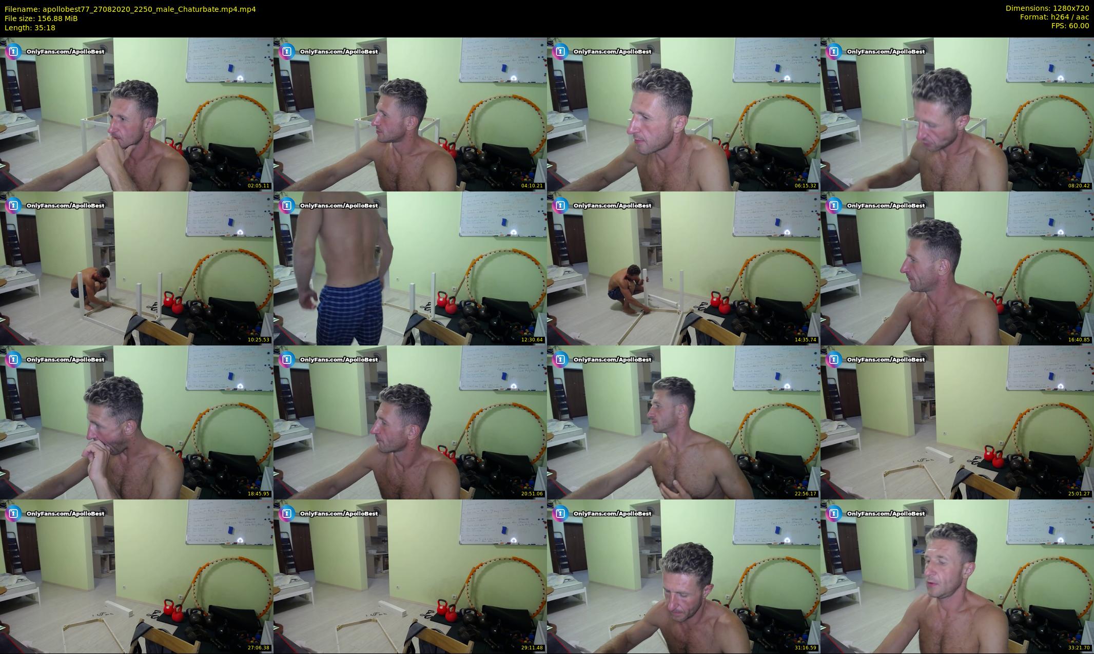 apollobest77 — 36 minute Chaturbate male cam show recording, 720p, Aug 27, 2020