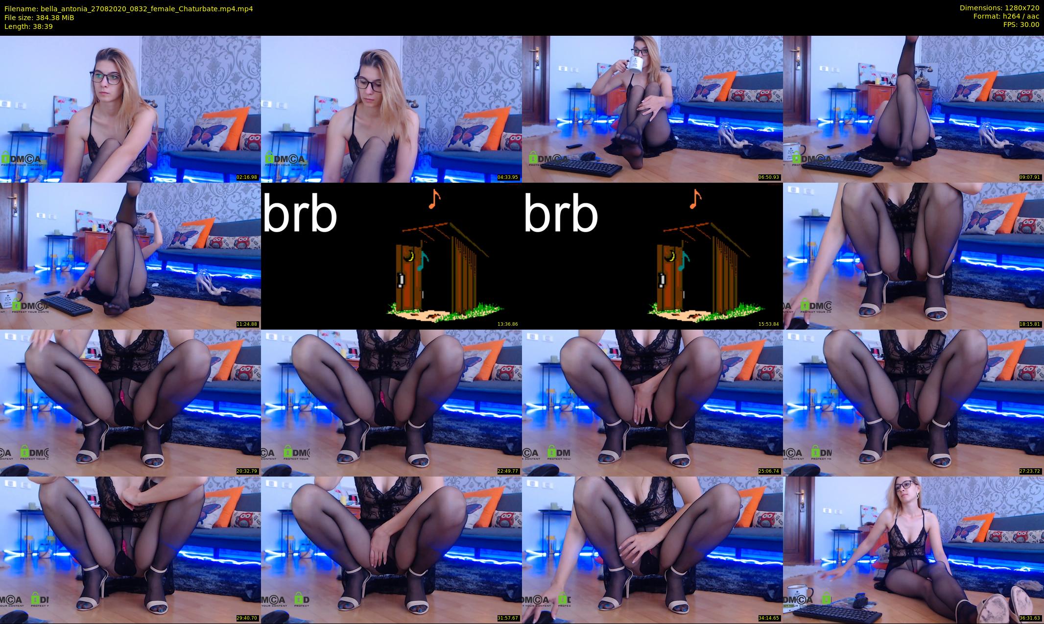 bella_antonia — 39 minute Chaturbate female cam show recording, 720p, Aug 27, 2020
