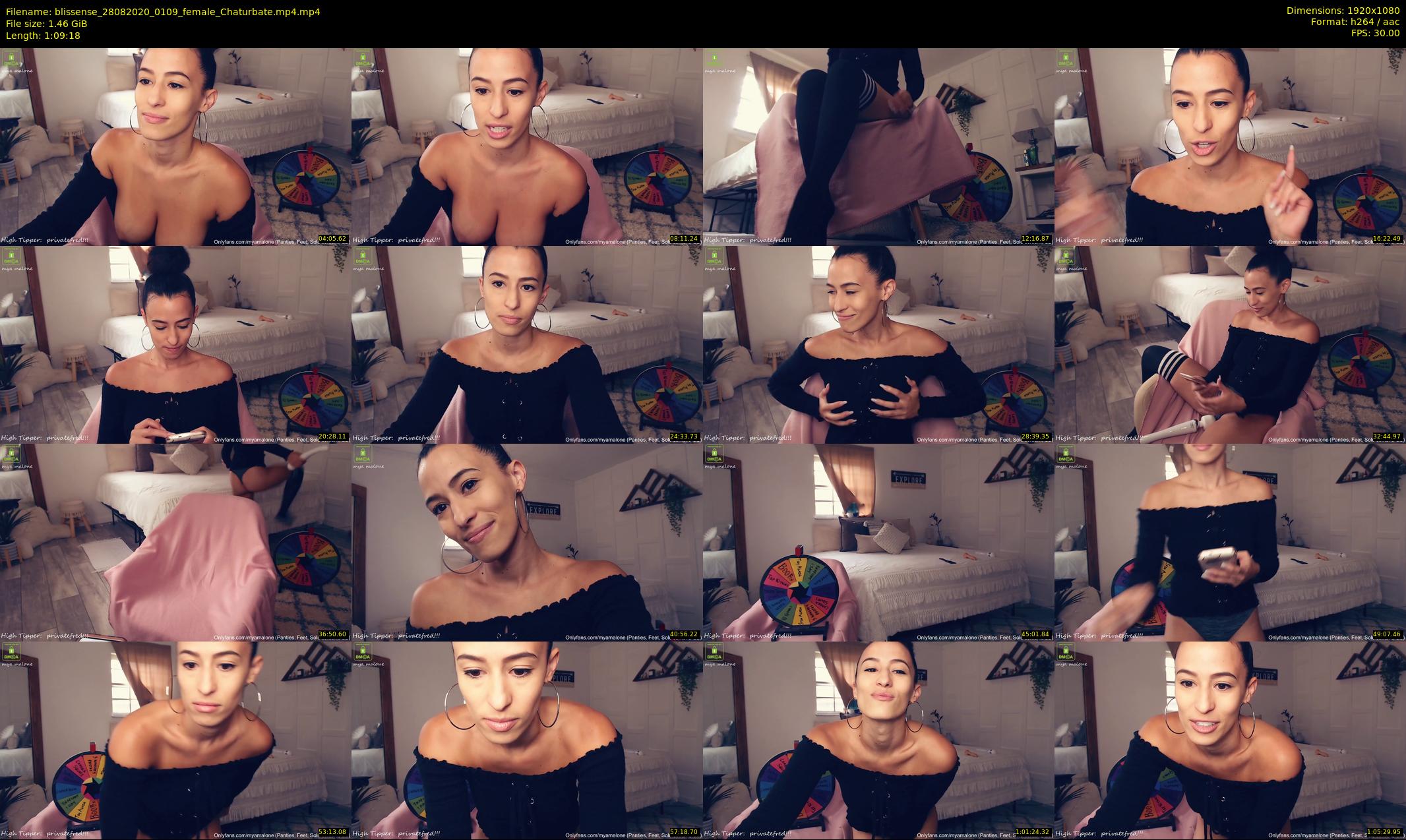 blissense — 70 minute Chaturbate female cam show recording, 1080p, Aug 28, 2020
