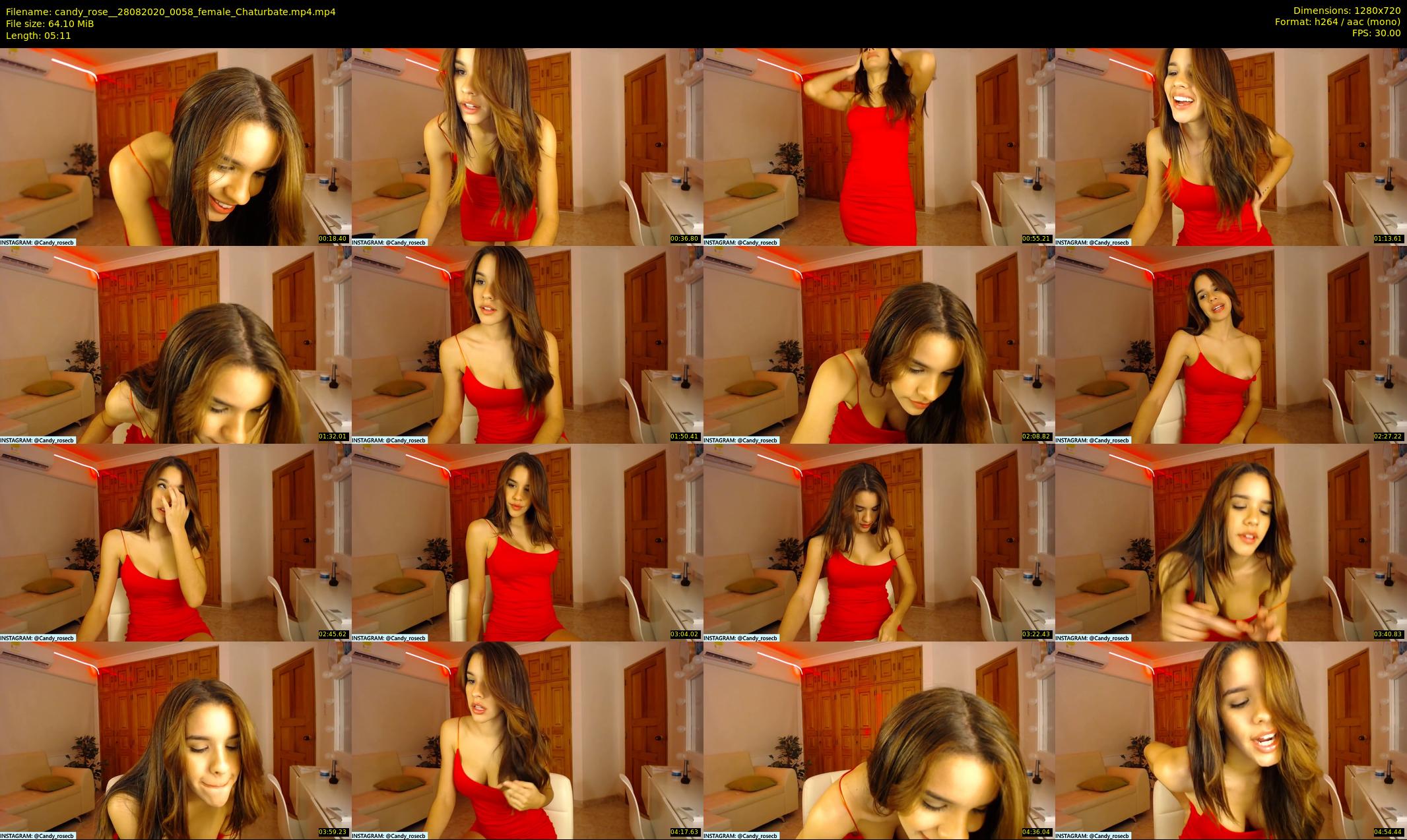 candy_rose_ — 6 minute Chaturbate female cam show recording, 720p, Aug 28, 2020