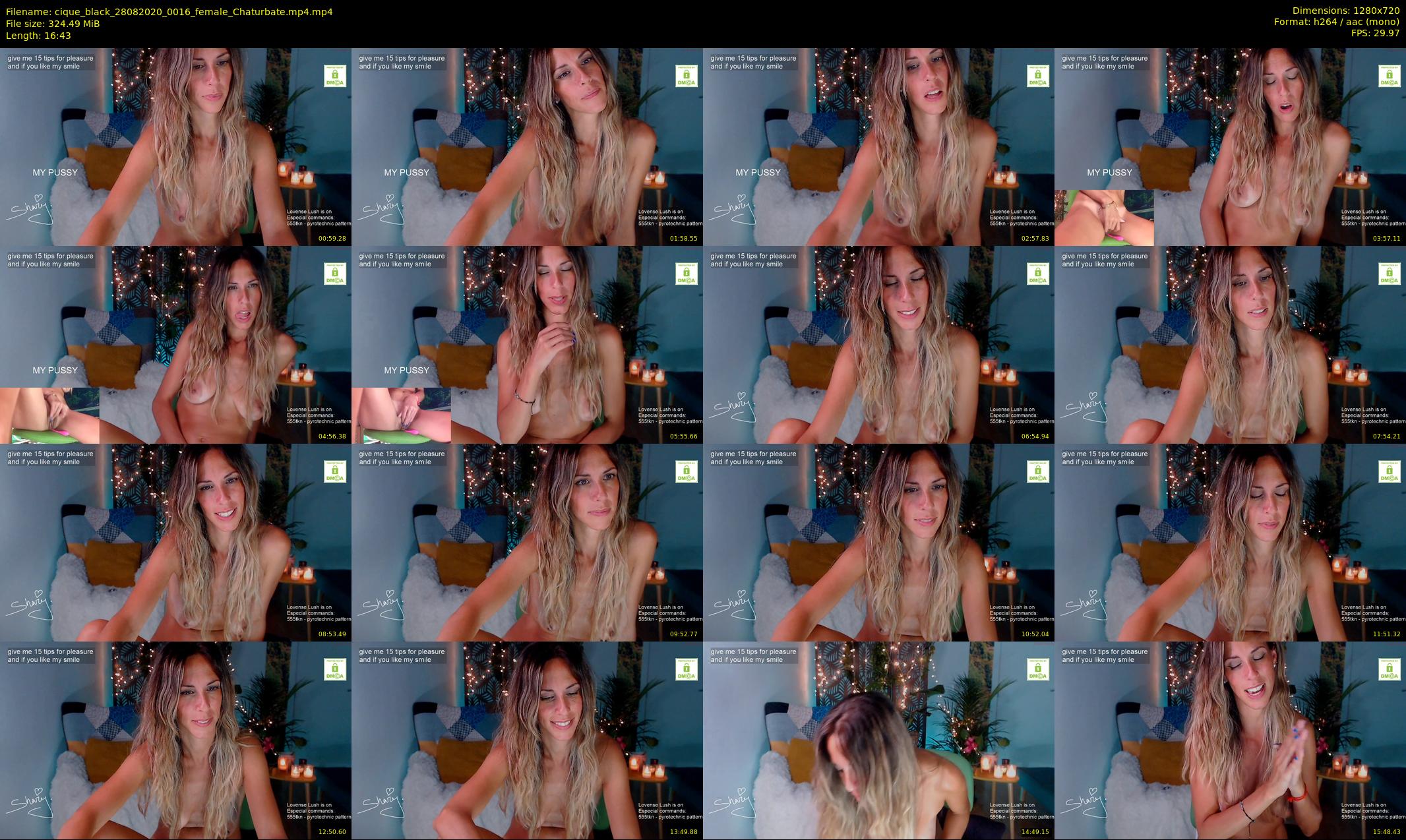 cique_black — 17 minute Chaturbate female cam show recording, 720p, Aug 28, 2020