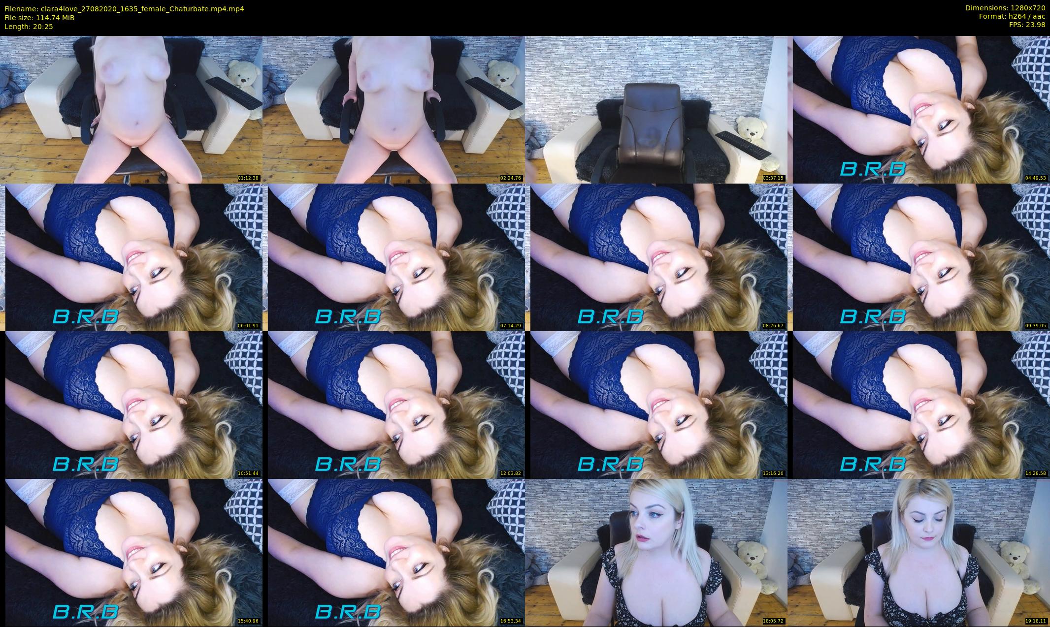 clara4love — 21 minute Chaturbate female cam show recording, 720p, Aug 27, 2020