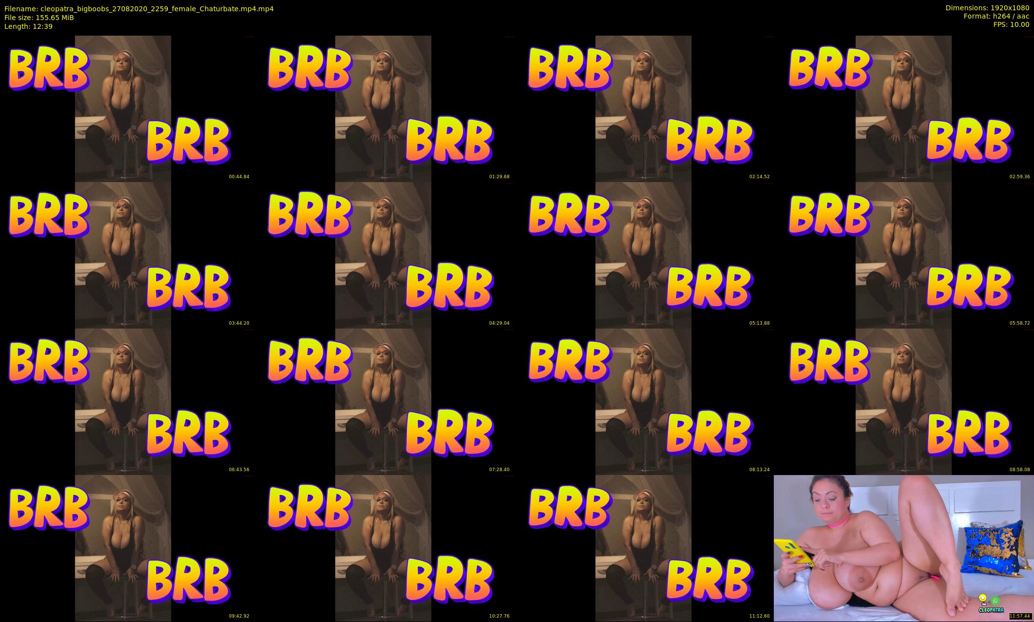 cleopatra_bigboobs — 13 minute Chaturbate female cam show recording, 1080p, Aug 27, 2020