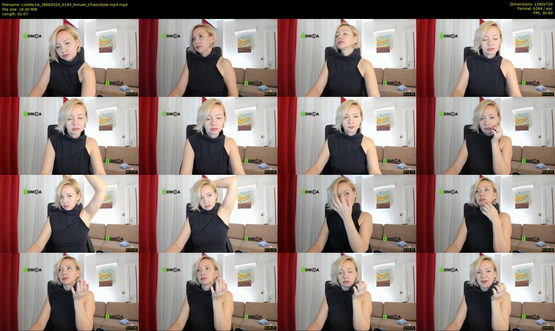 colette1w — 3 minute Chaturbate female cam show recording, 720p, Aug 28, 2020