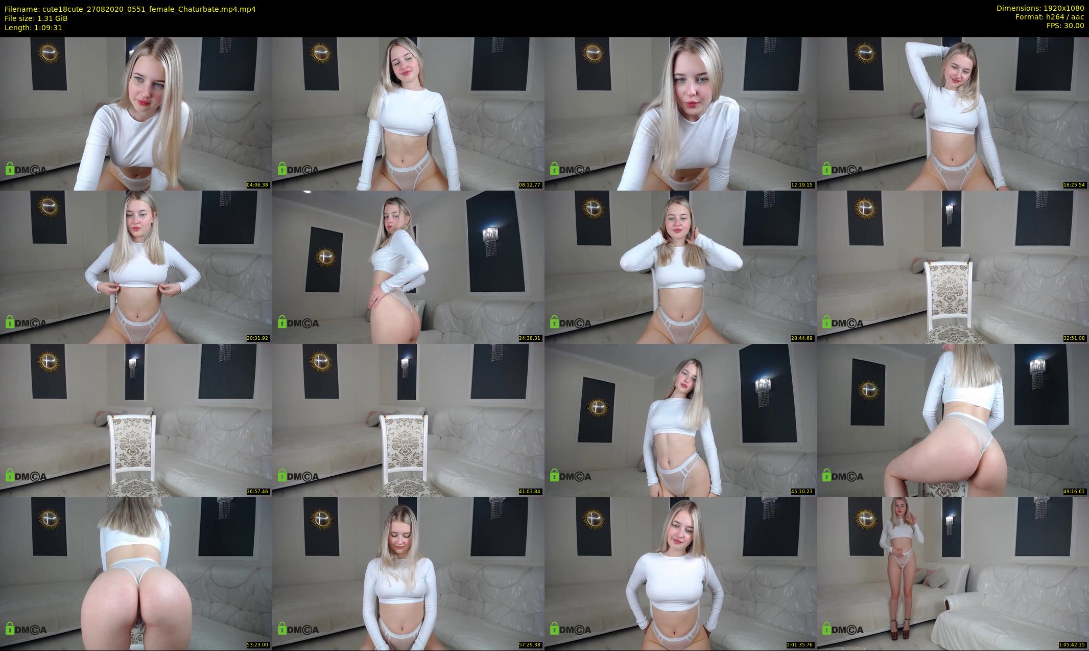cute18cute — 70 minute Chaturbate female cam show recording, 1080p, Aug 27, 2020