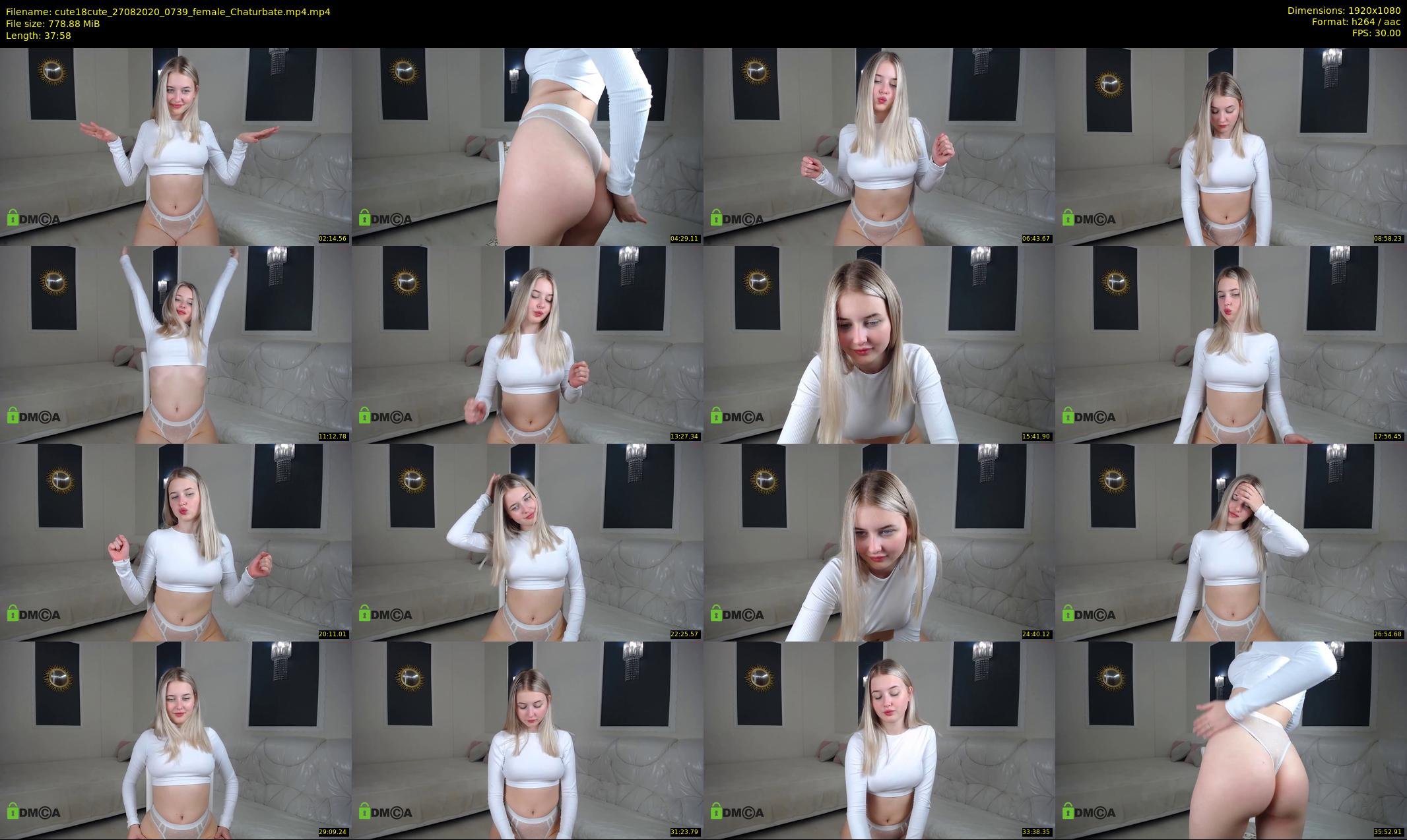 cute18cute — 38 minute Chaturbate female cam show recording, 1080p, Aug 27, 2020