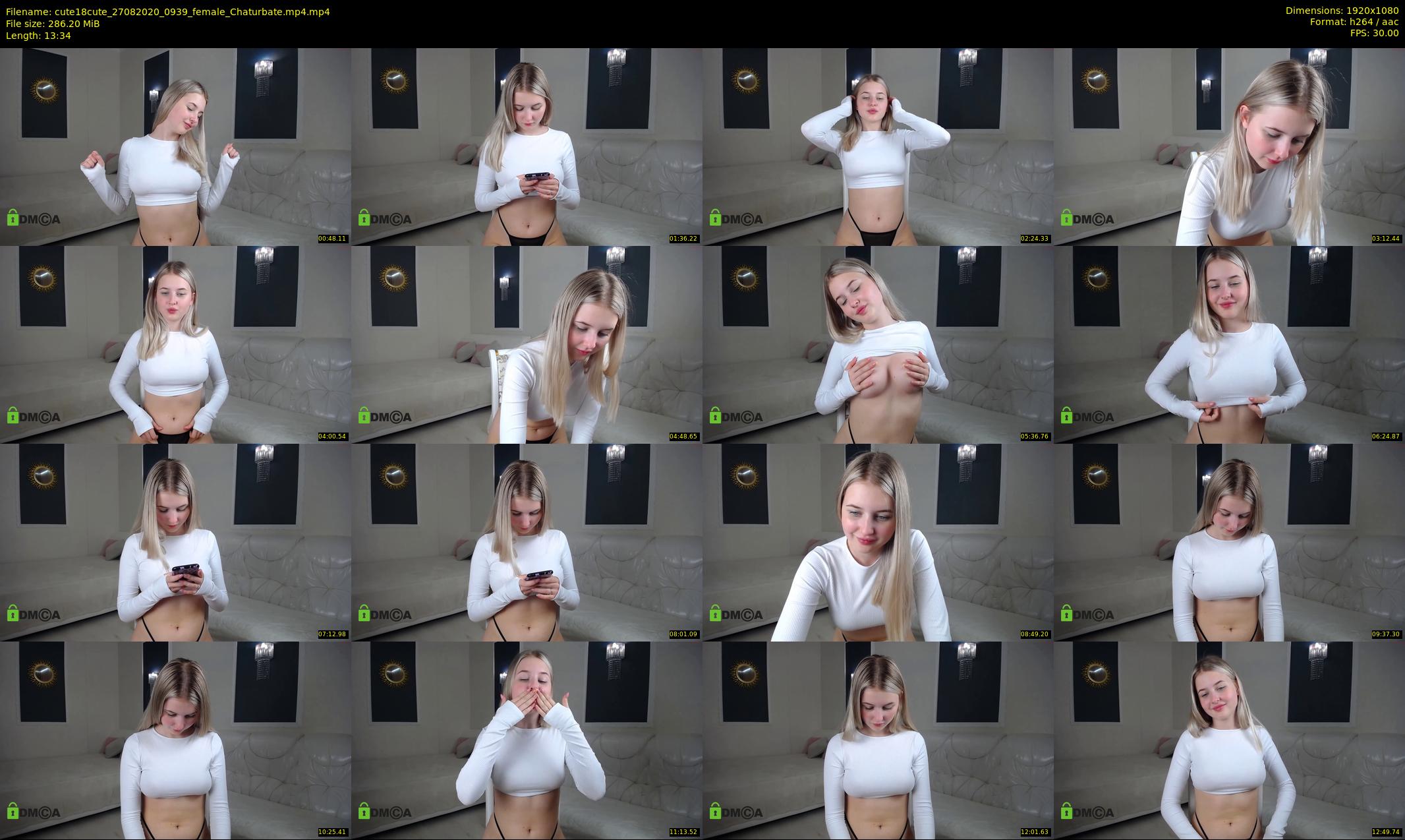 cute18cute — 14 minute Chaturbate female cam show recording, 1080p, Aug 27, 2020
