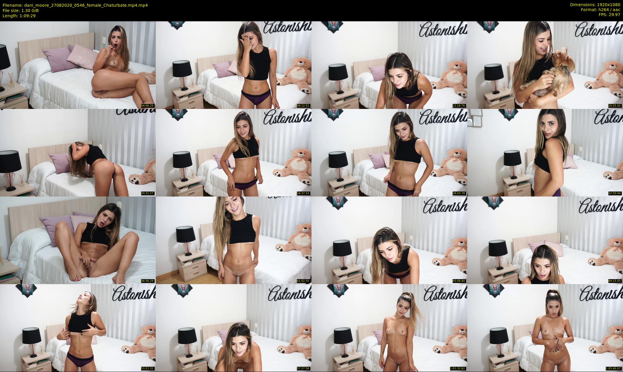 dani_moore — 70 minute Chaturbate female cam show recording, 1080p, Aug 27, 2020