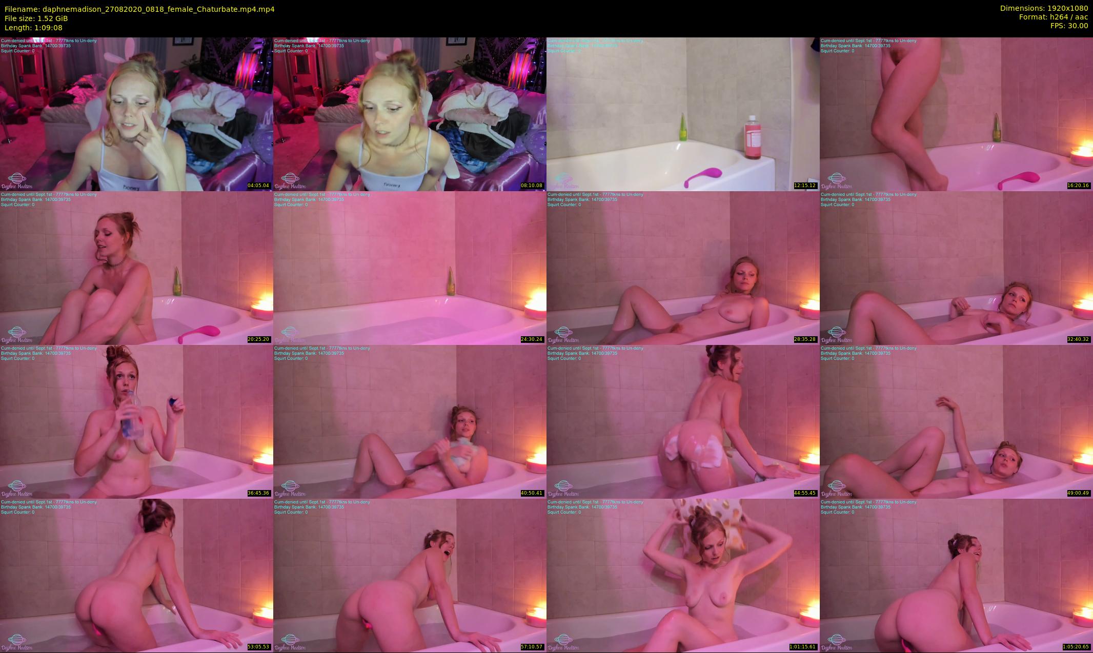 daphnemadison — 70 minute Chaturbate couple cam show recording, 1080p, Aug 27, 2020
