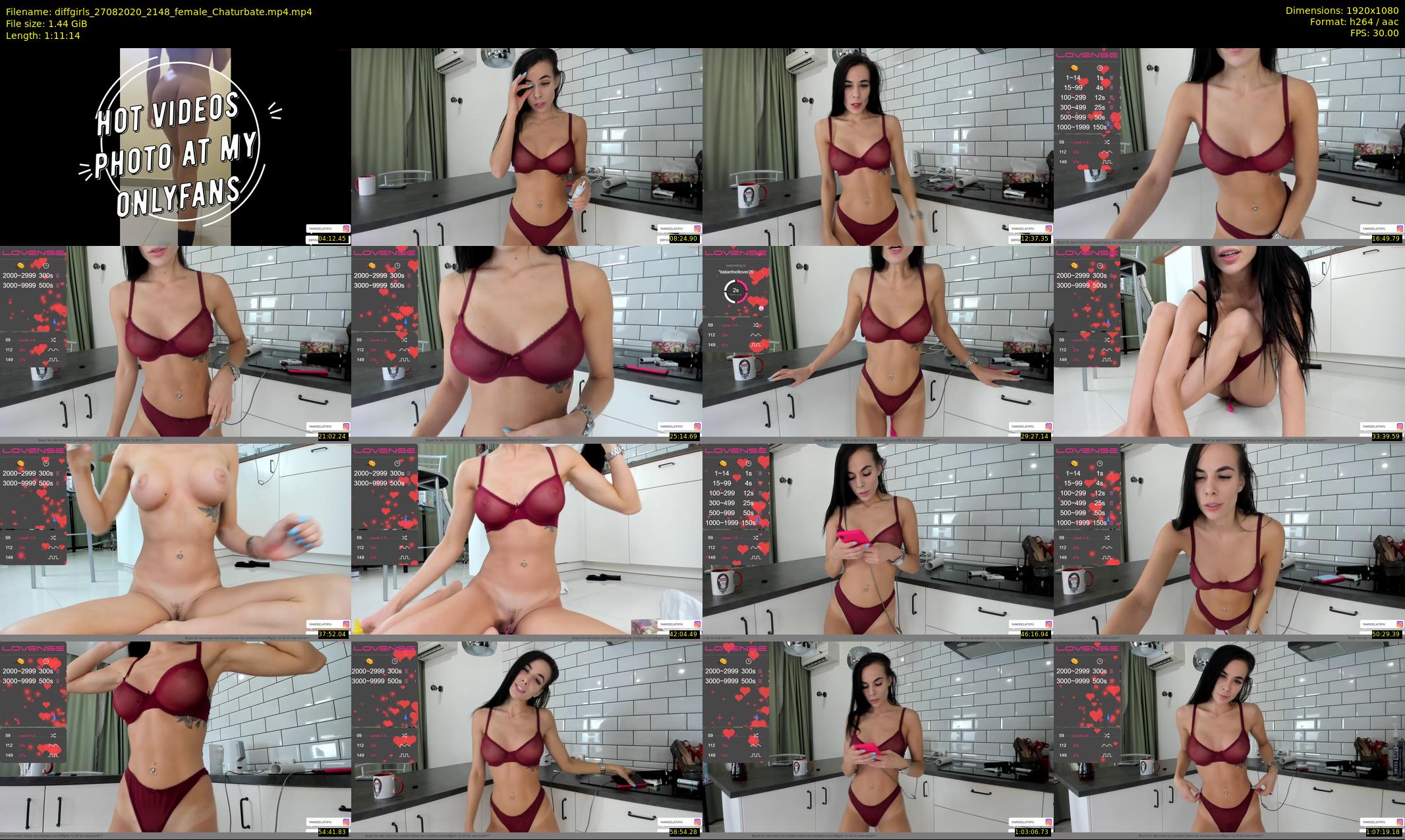 diffgirls — 72 minute Chaturbate female cam show recording, 1080p, Aug 27, 2020
