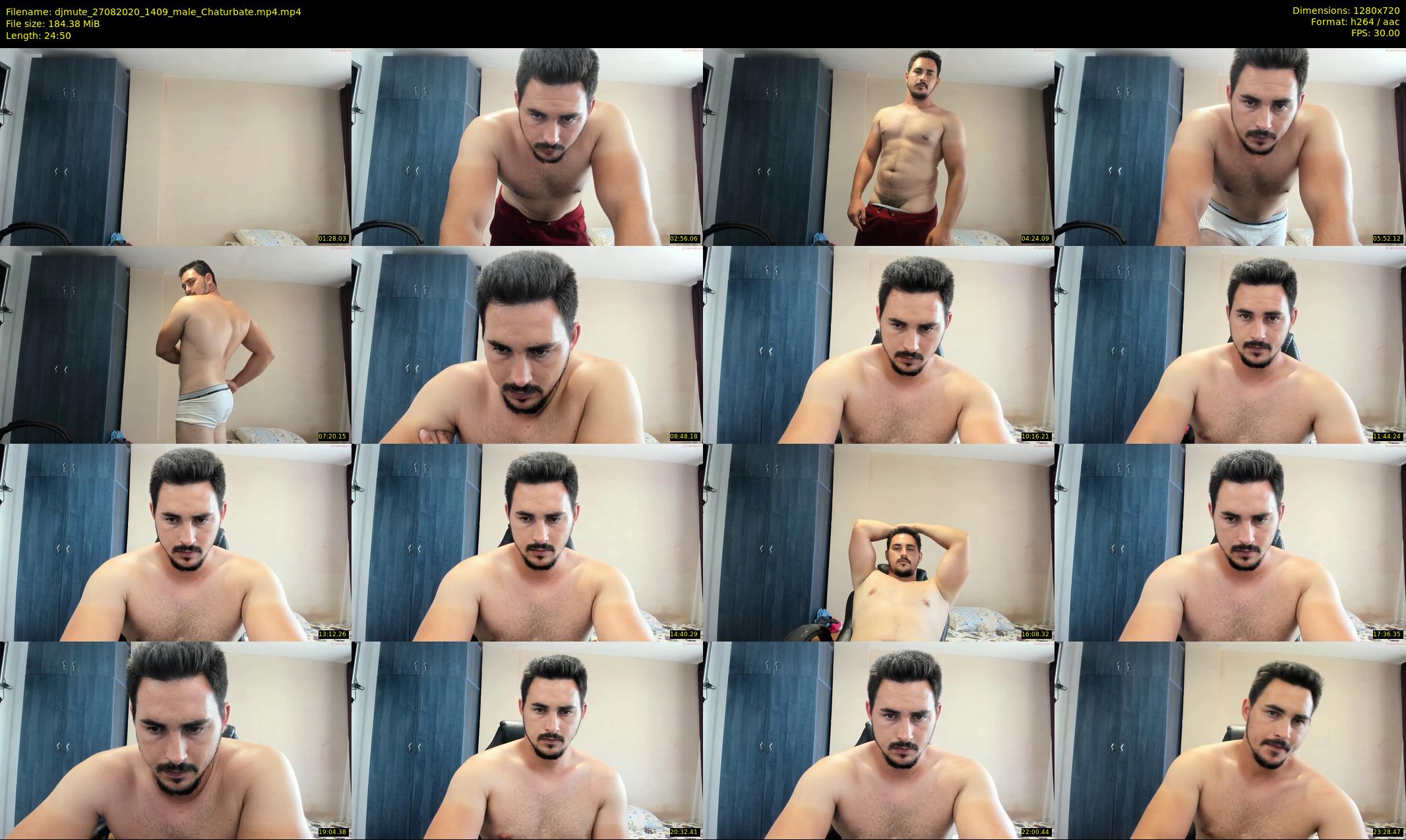 djmute — 25 minute Chaturbate male cam show recording, 720p, Aug 27, 2020