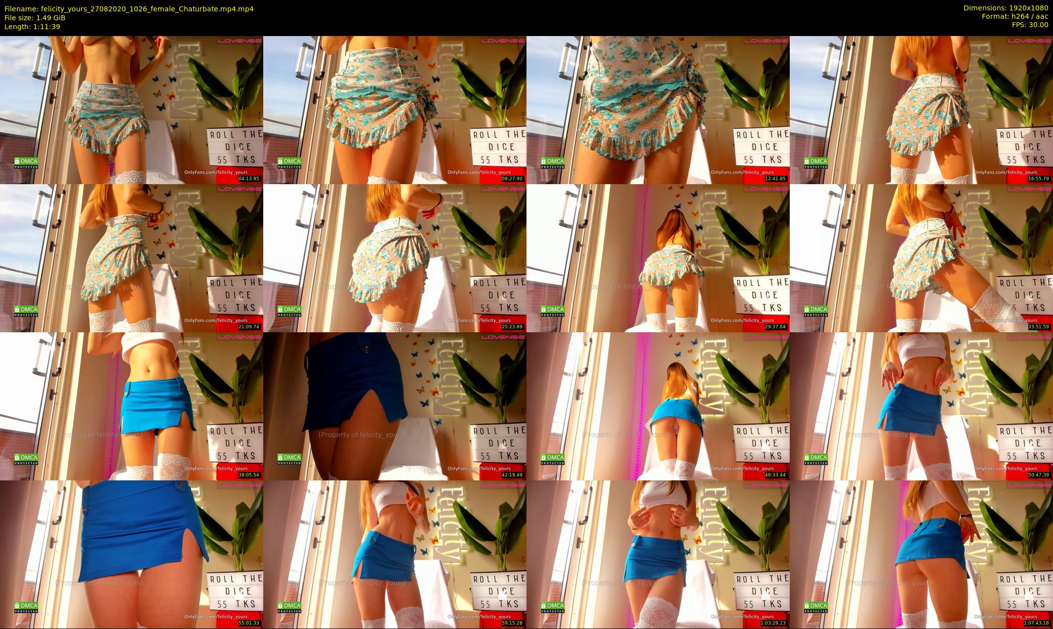 felicity_yours — 72 minute Chaturbate female cam show recording, 1080p, Aug 27, 2020