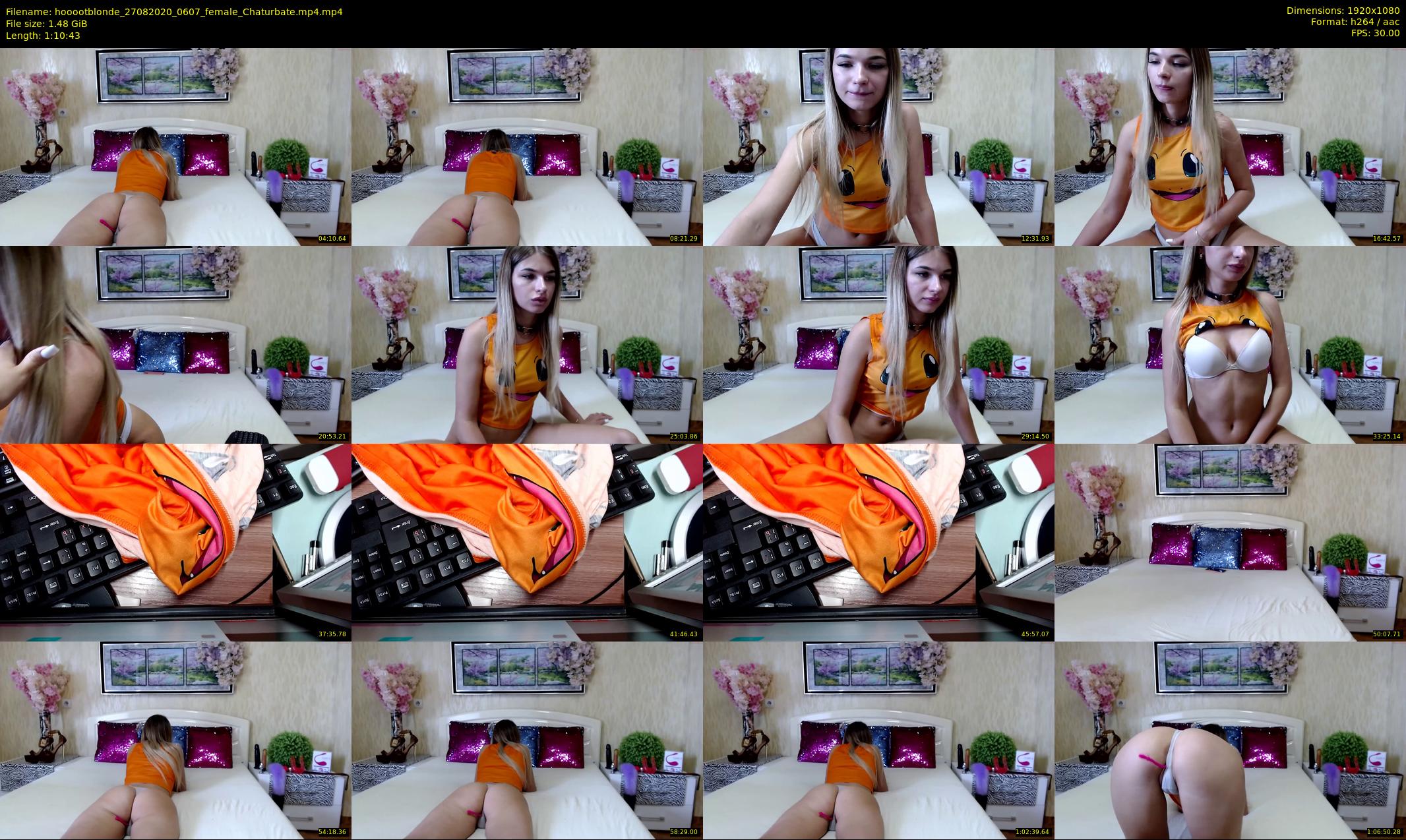 hooootblonde — 71 minute Chaturbate female cam show recording, 1080p, Aug 27, 2020