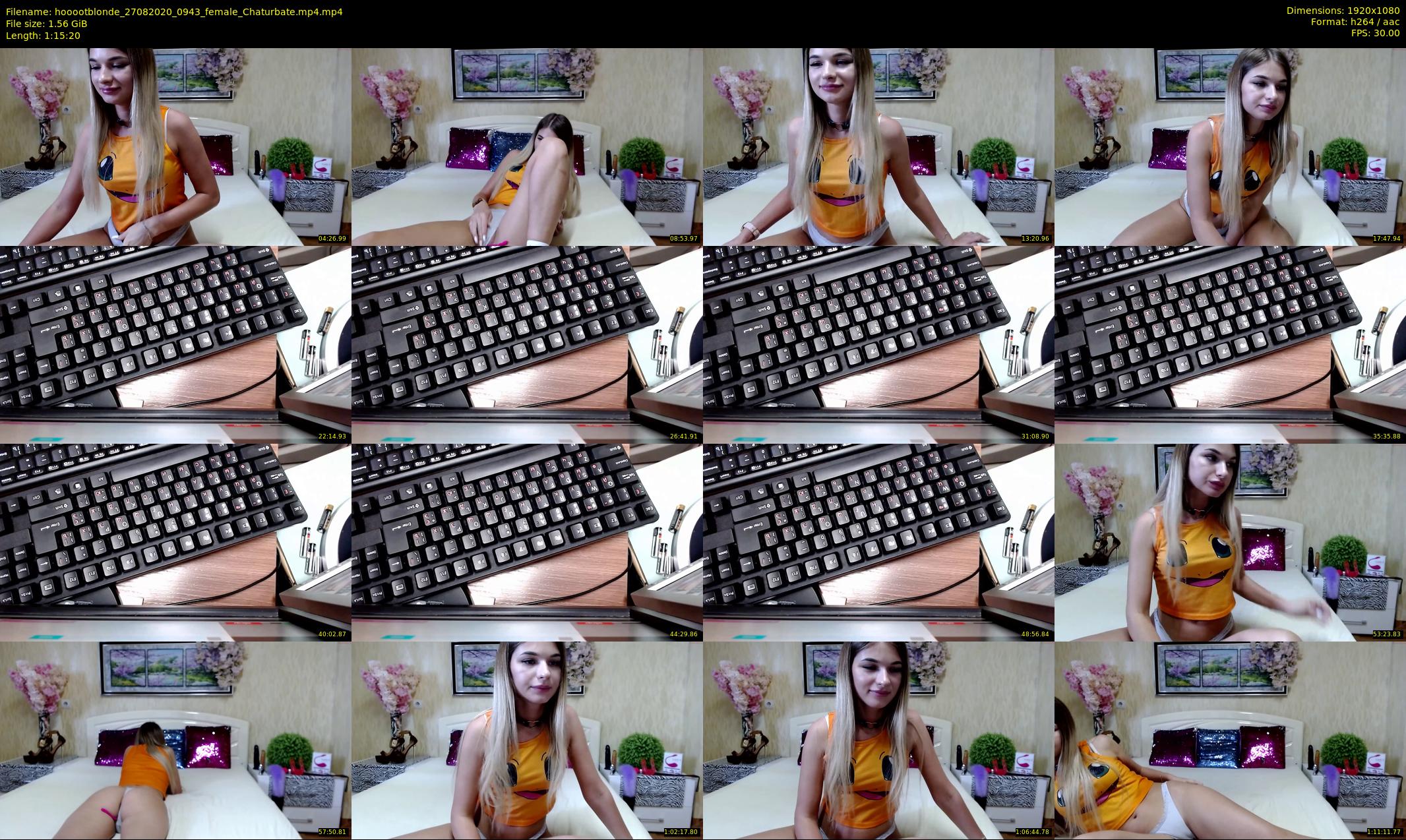 hooootblonde — 76 minute Chaturbate female cam show recording, 1080p, Aug 27, 2020