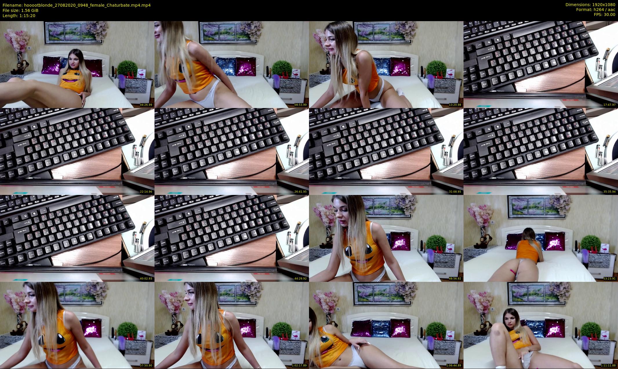 hooootblonde — 76 minute Chaturbate female cam show recording, 1080p, Aug 27, 2020