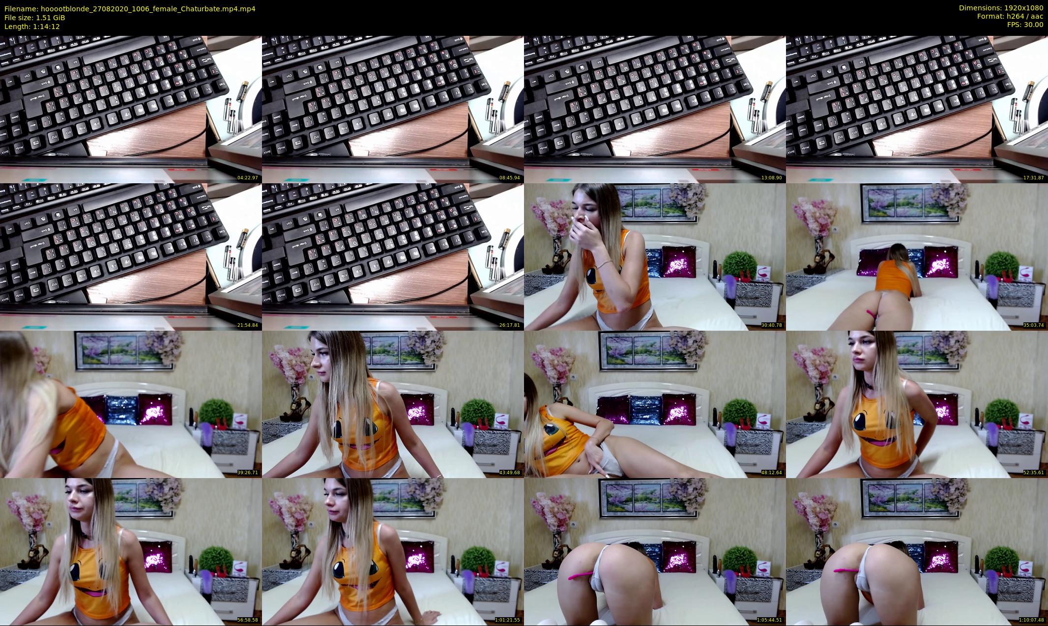 hooootblonde — 75 minute Chaturbate female cam show recording, 1080p, Aug 27, 2020