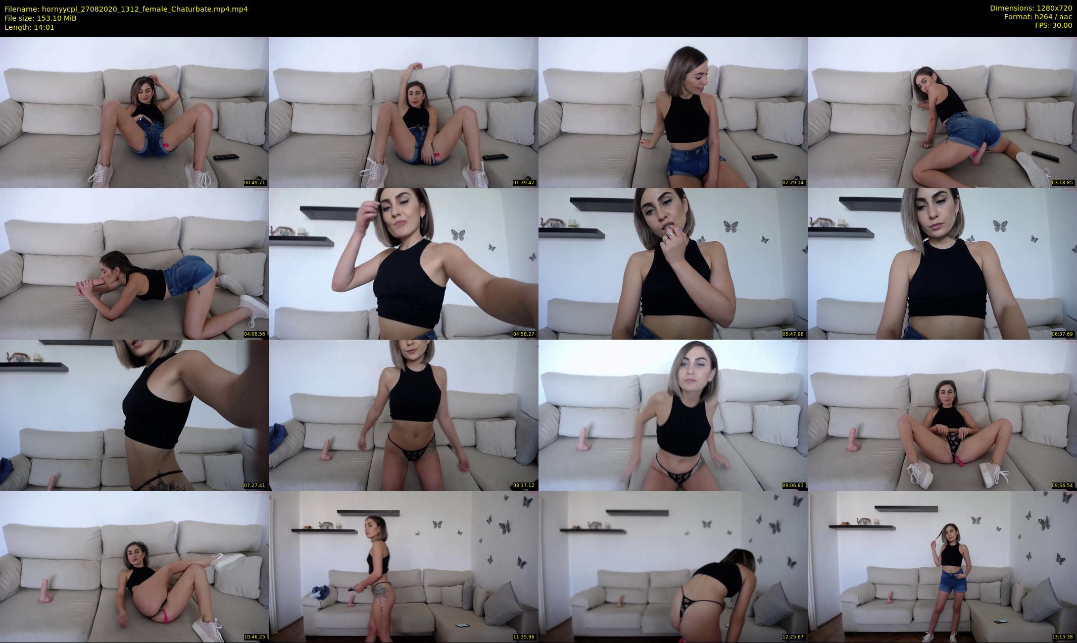 hornyycpl — 15 minute Chaturbate couple cam show recording, 720p, Aug 27, 2020