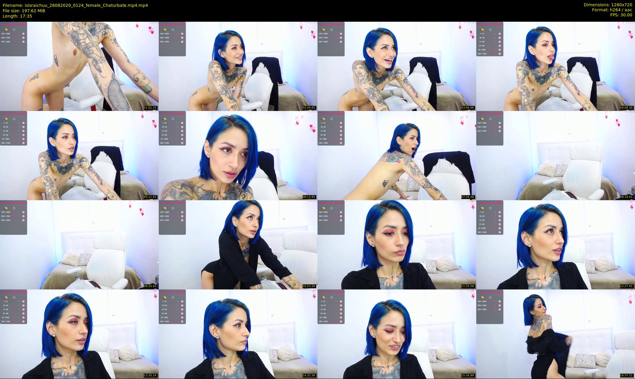isisraichuu — 18 minute Chaturbate female cam show recording, 720p, Aug 28, 2020