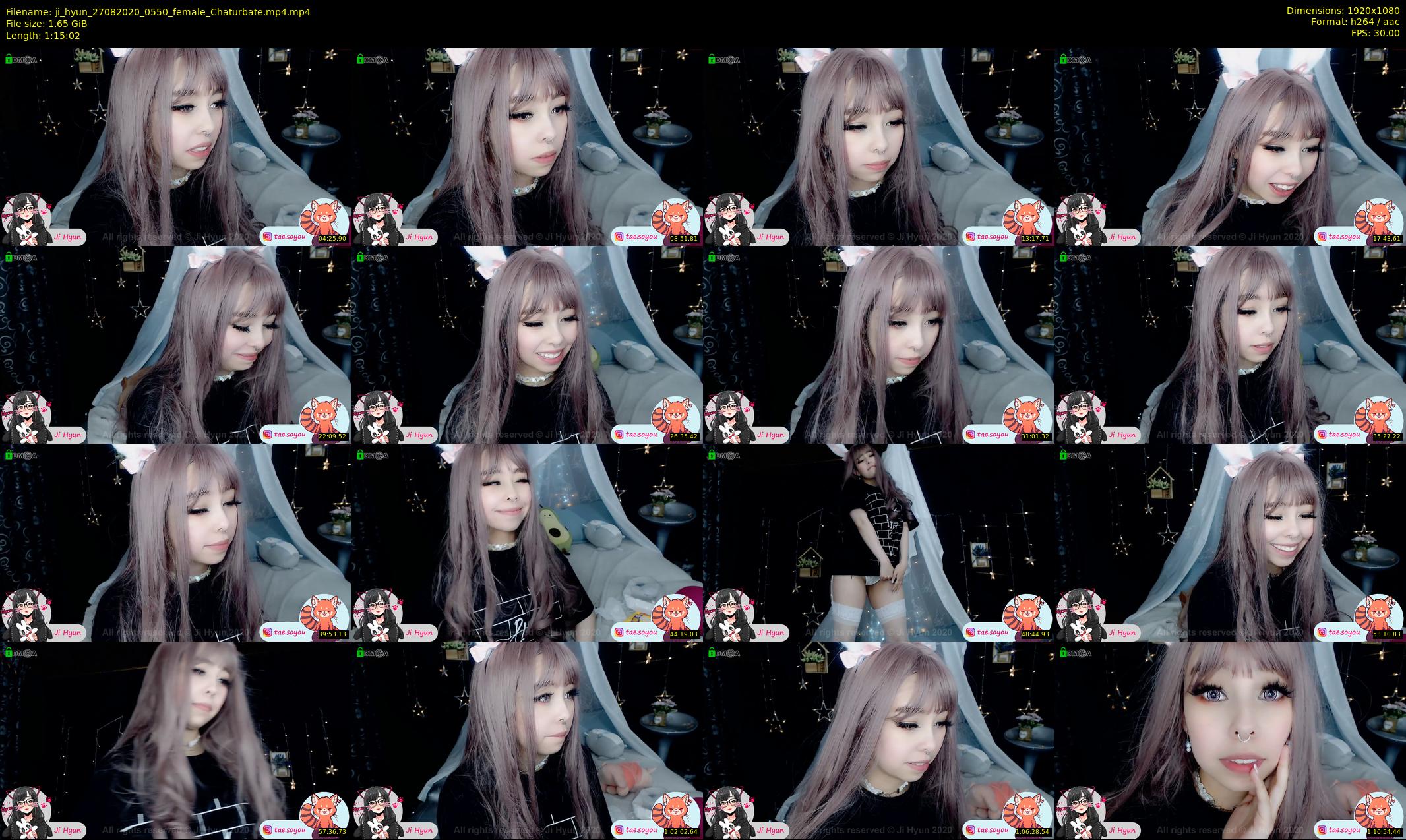 ji_hyun — 76 minute Chaturbate female cam show recording, 1080p, Aug 27, 2020