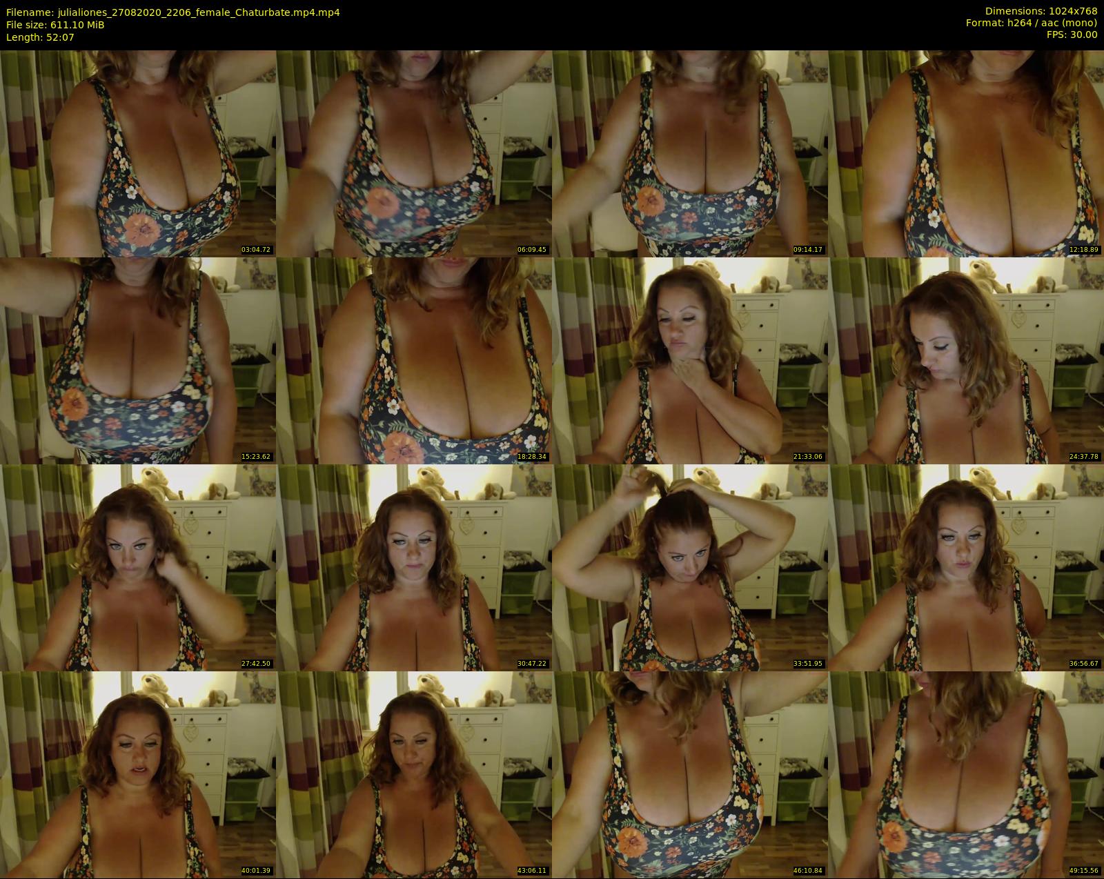 julialiones — 53 minute Chaturbate female cam show recording, 720p, Aug 27, 2020