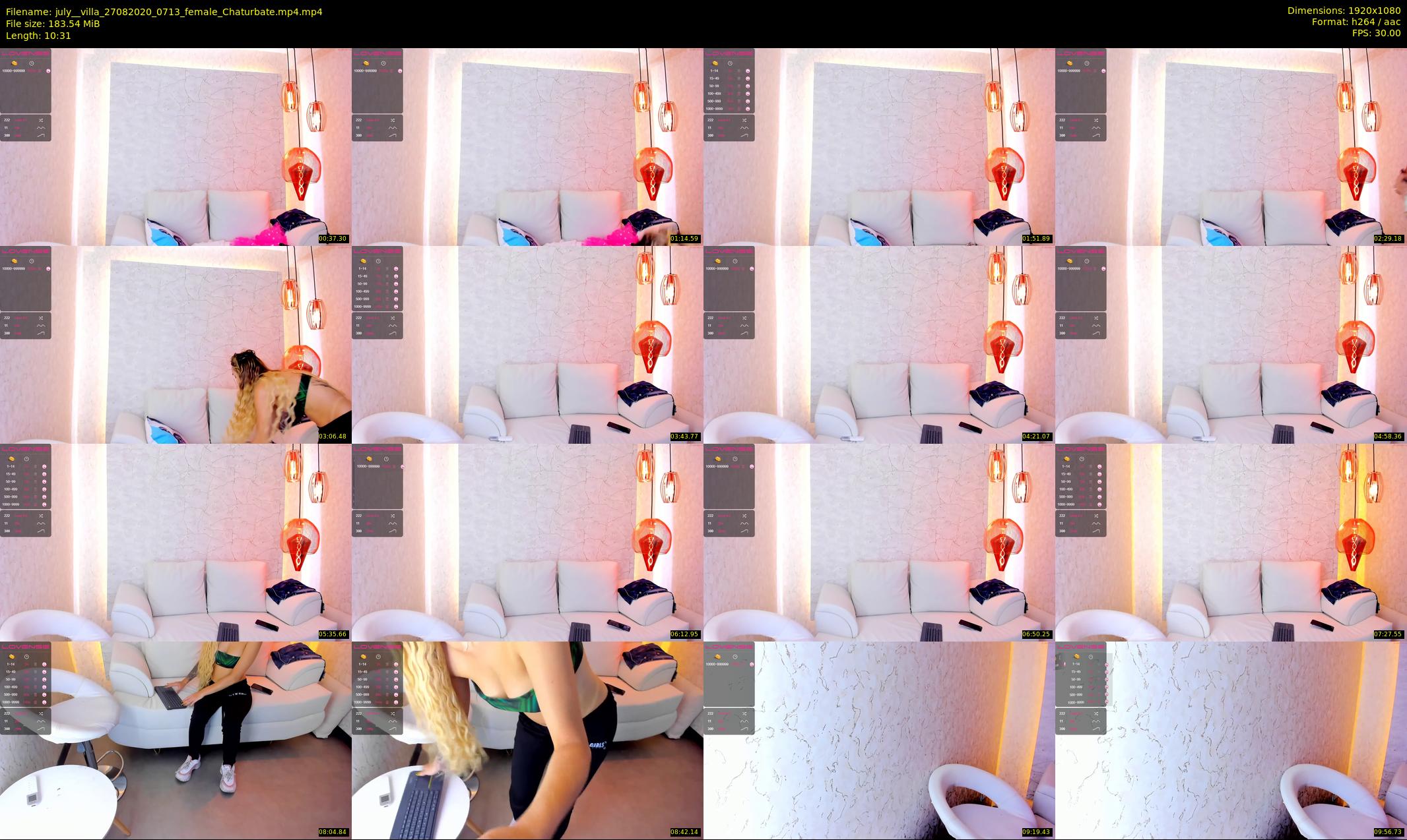 july__villa — 11 minute Chaturbate female cam show recording, 1080p, Aug 27, 2020