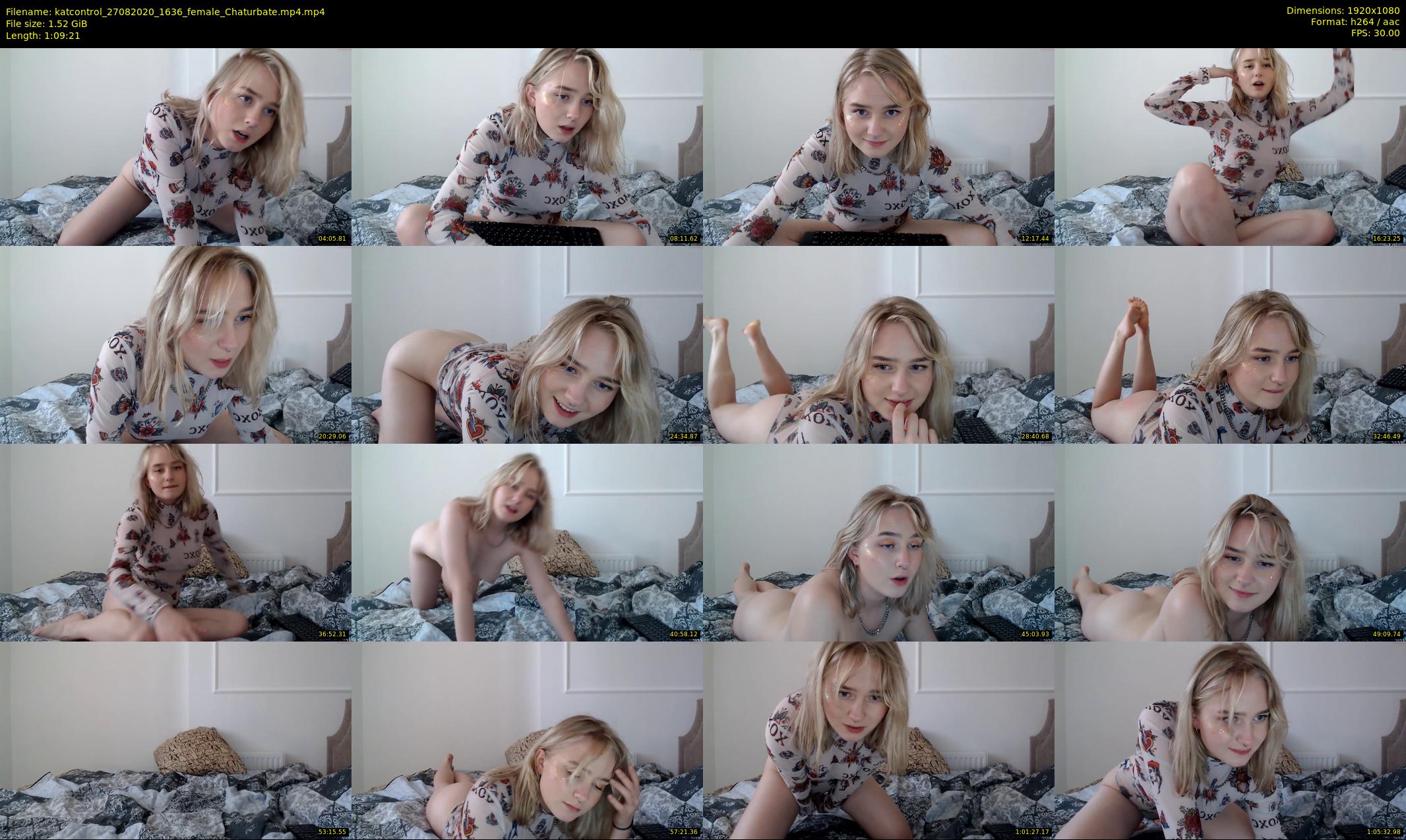 katcontrol — 70 minute Chaturbate female cam show recording, 1080p, Aug 27, 2020