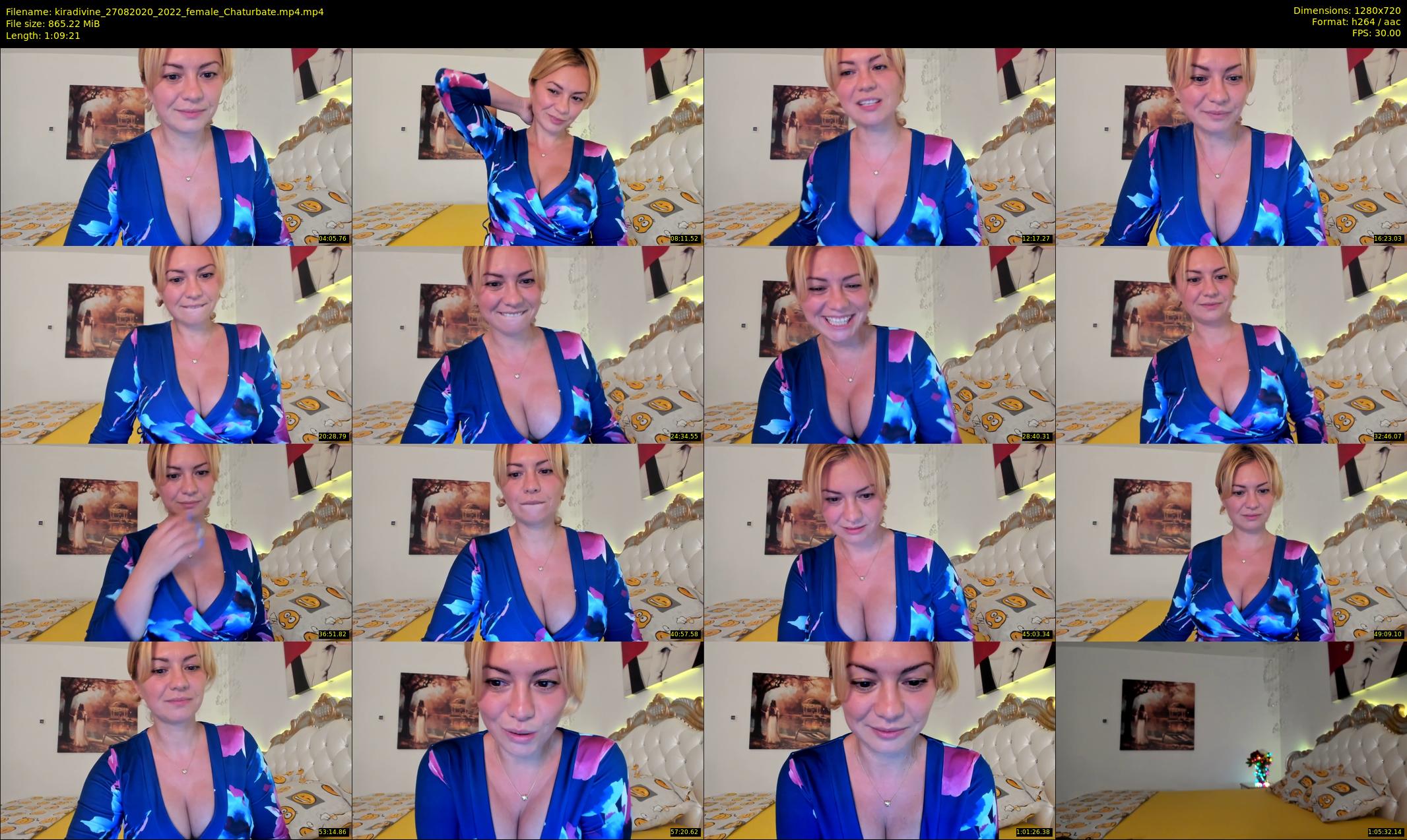 kiradivine — 70 minute Chaturbate female cam show recording, 720p, Aug 27, 2020