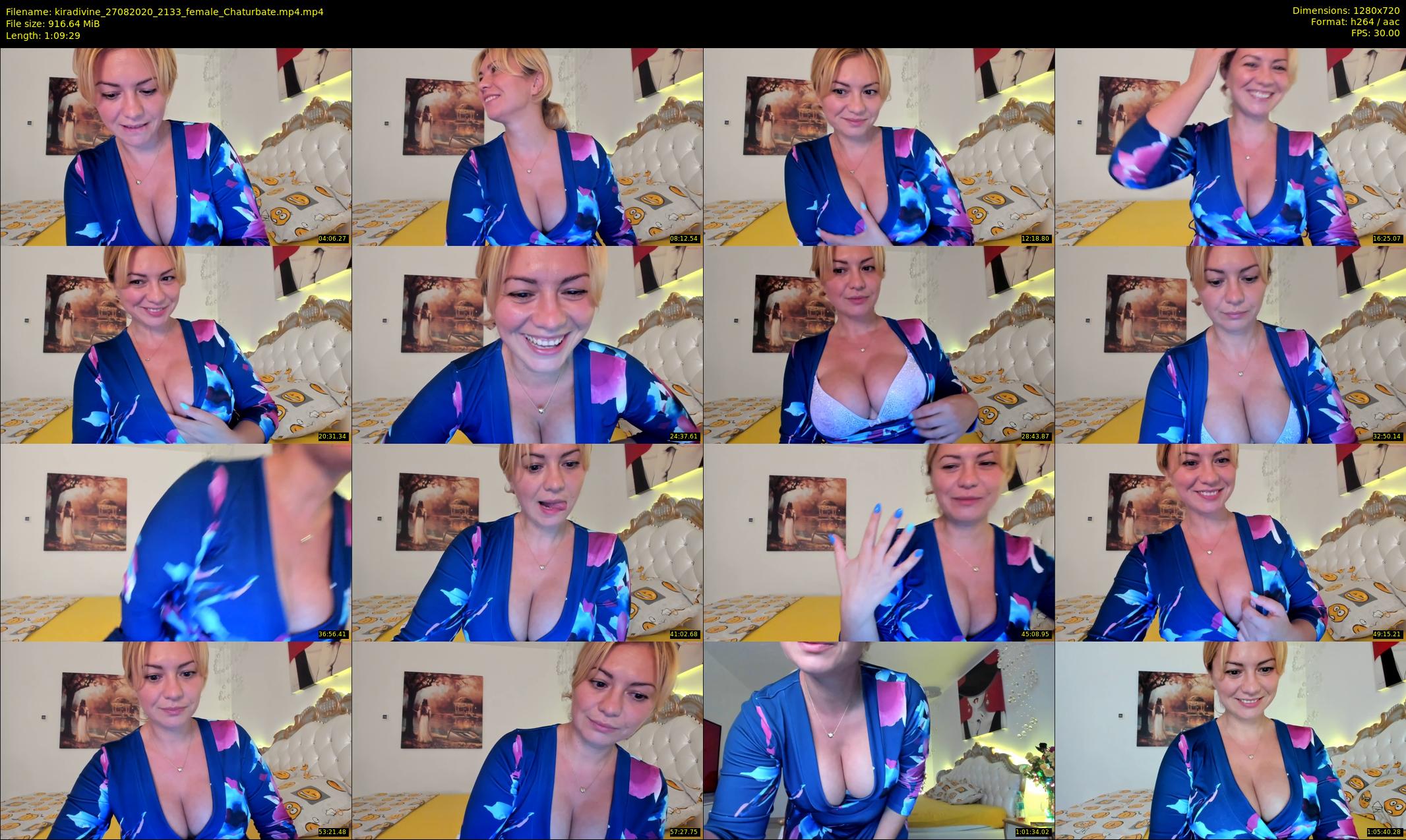kiradivine — 70 minute Chaturbate female cam show recording, 720p, Aug 27, 2020